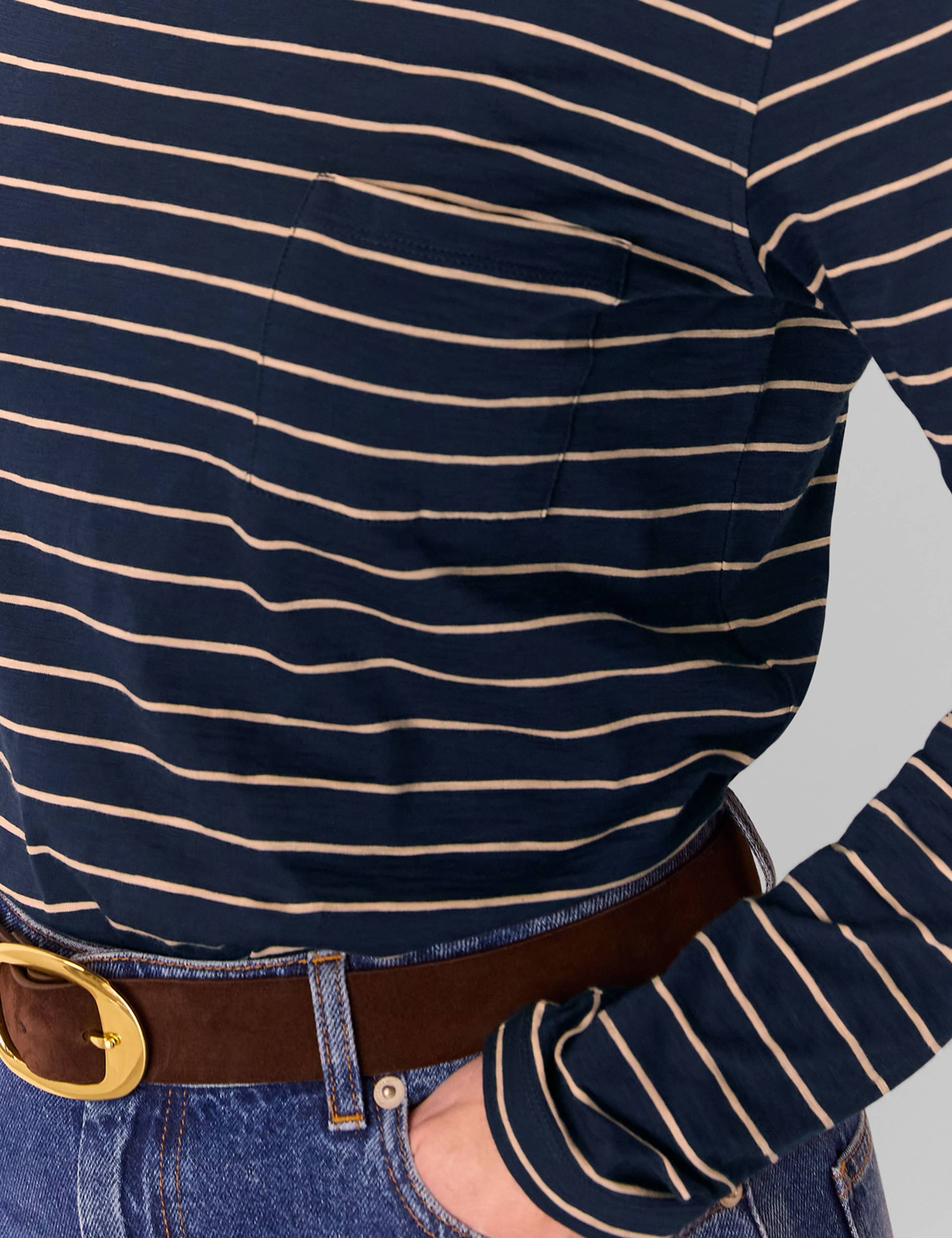 Pure Cotton Striped Top 3 of 4