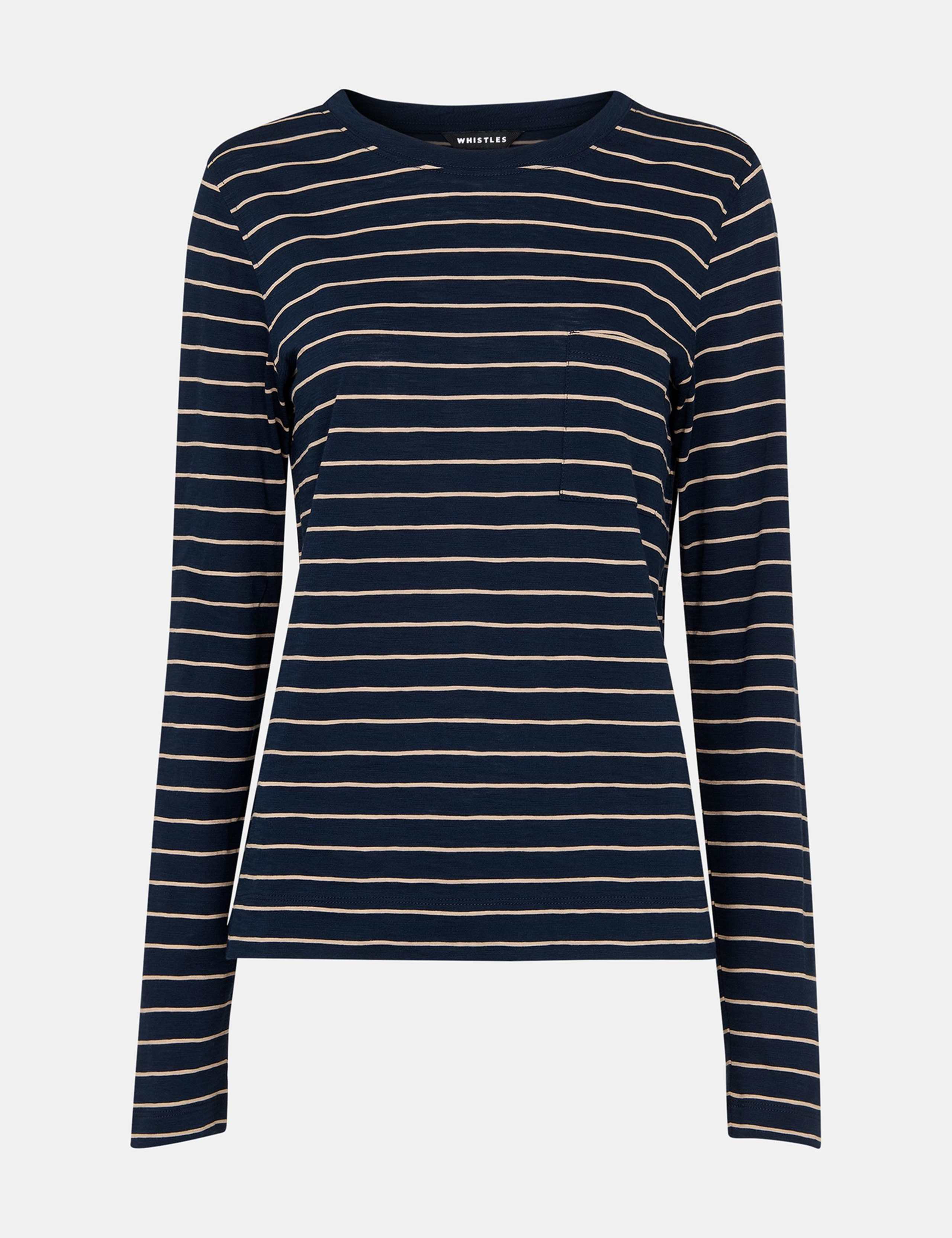 Pure Cotton Striped Top 2 of 4