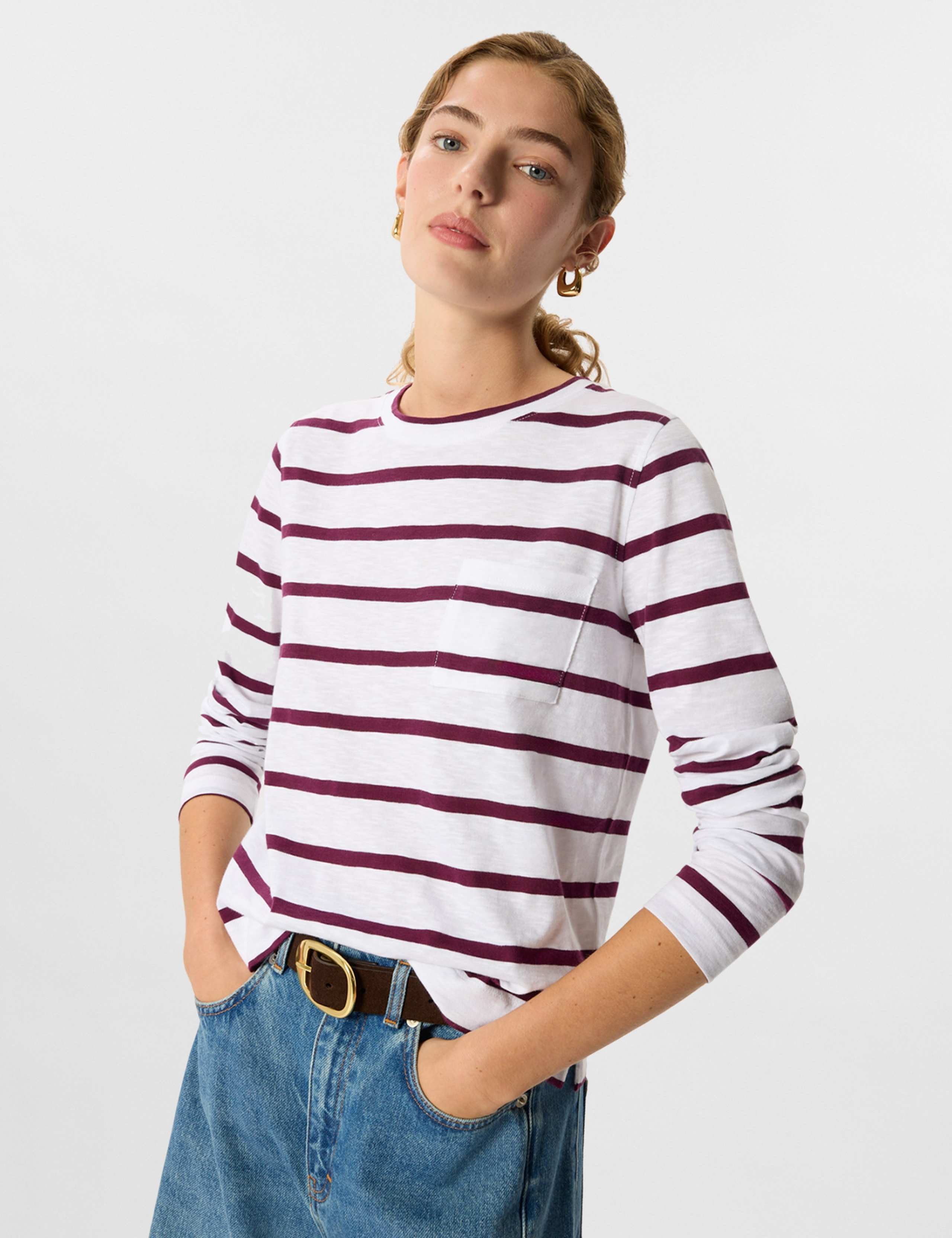 Pure Cotton Striped Top 3 of 7