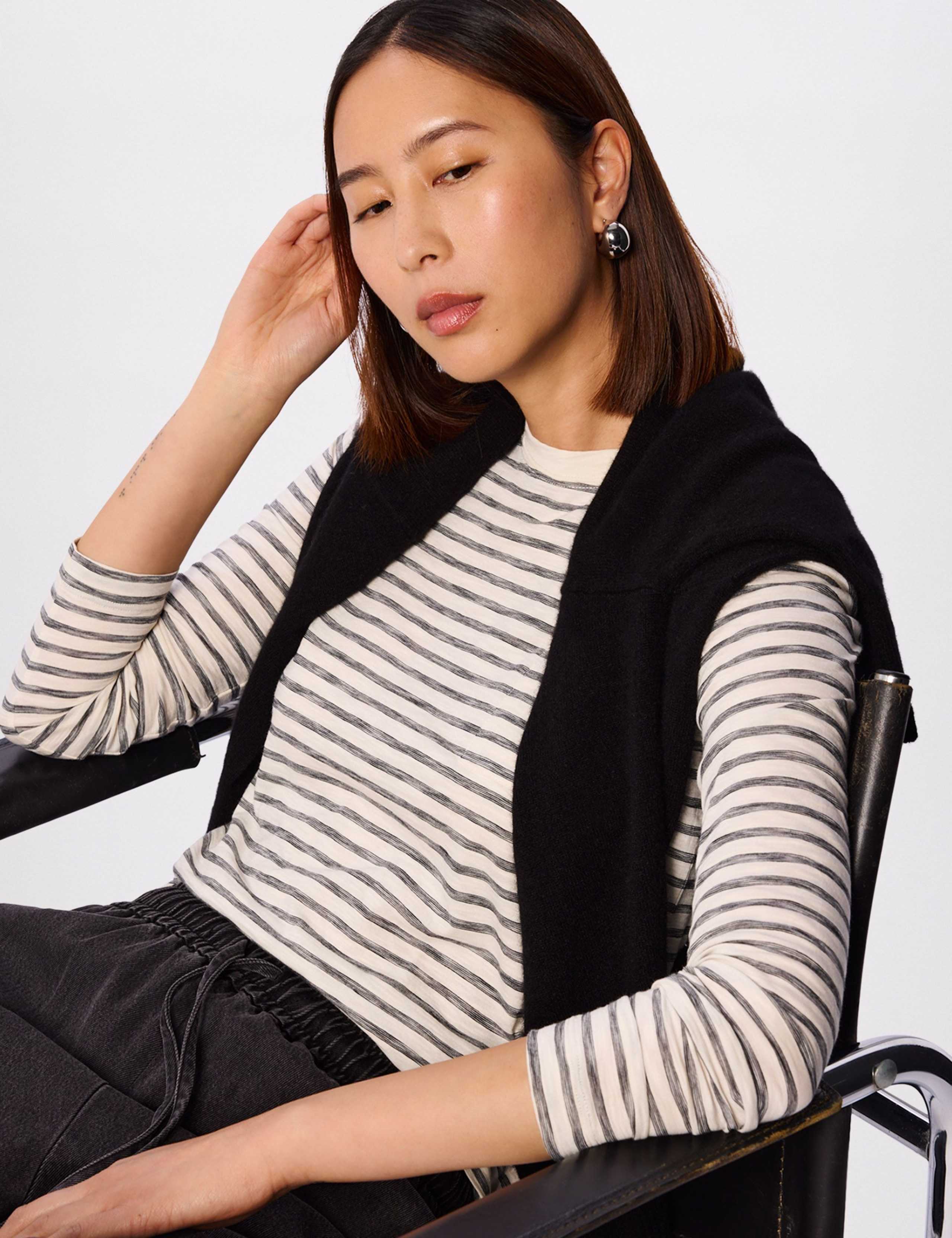 Pure Cotton Striped Top 4 of 6