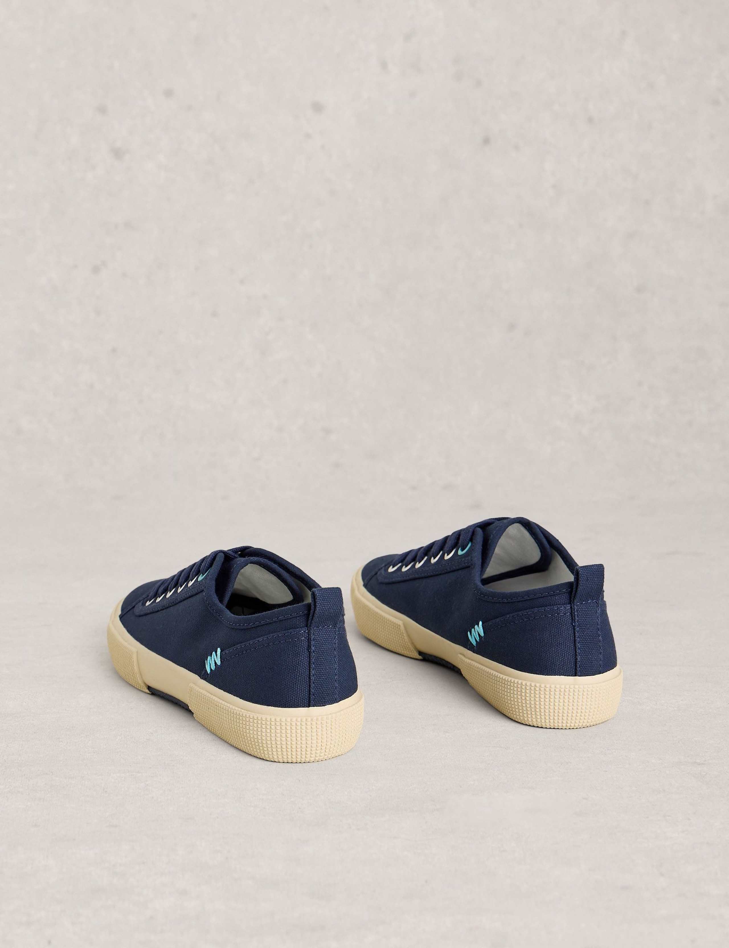 Canvas Lace Up Trainers 3 of 4