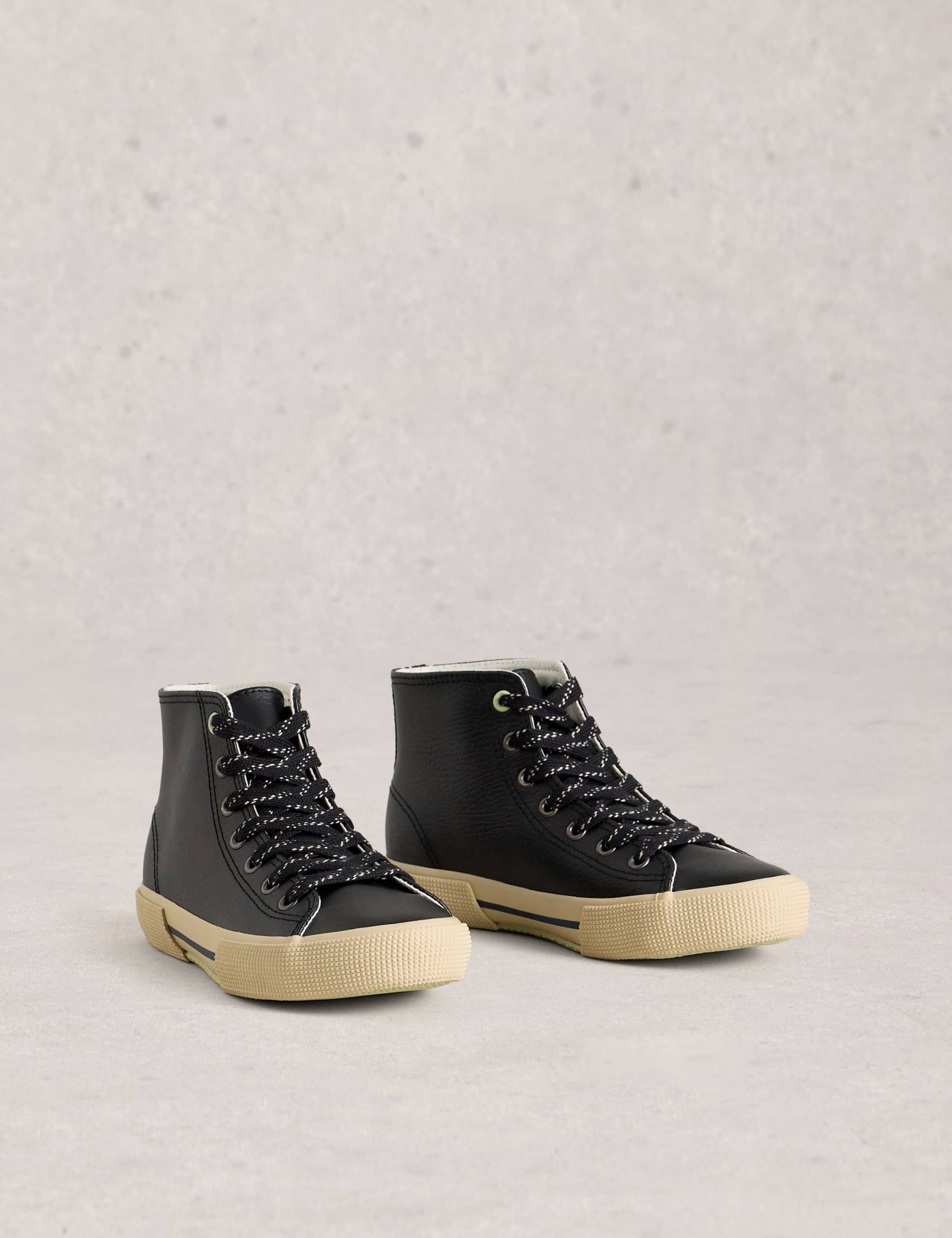 Lace Up High Top Trainers 2 of 4