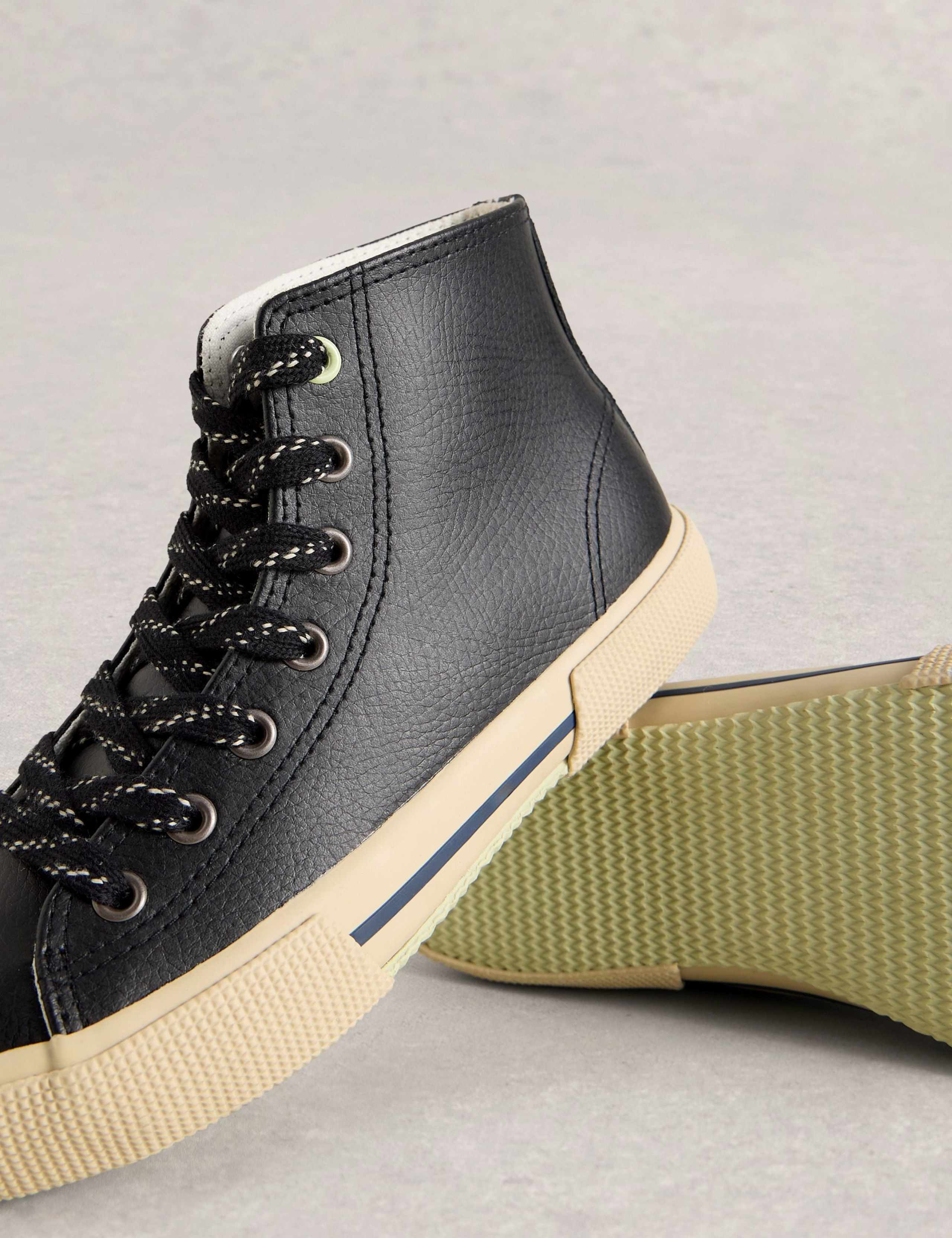 Lace Up High Top Trainers 3 of 4