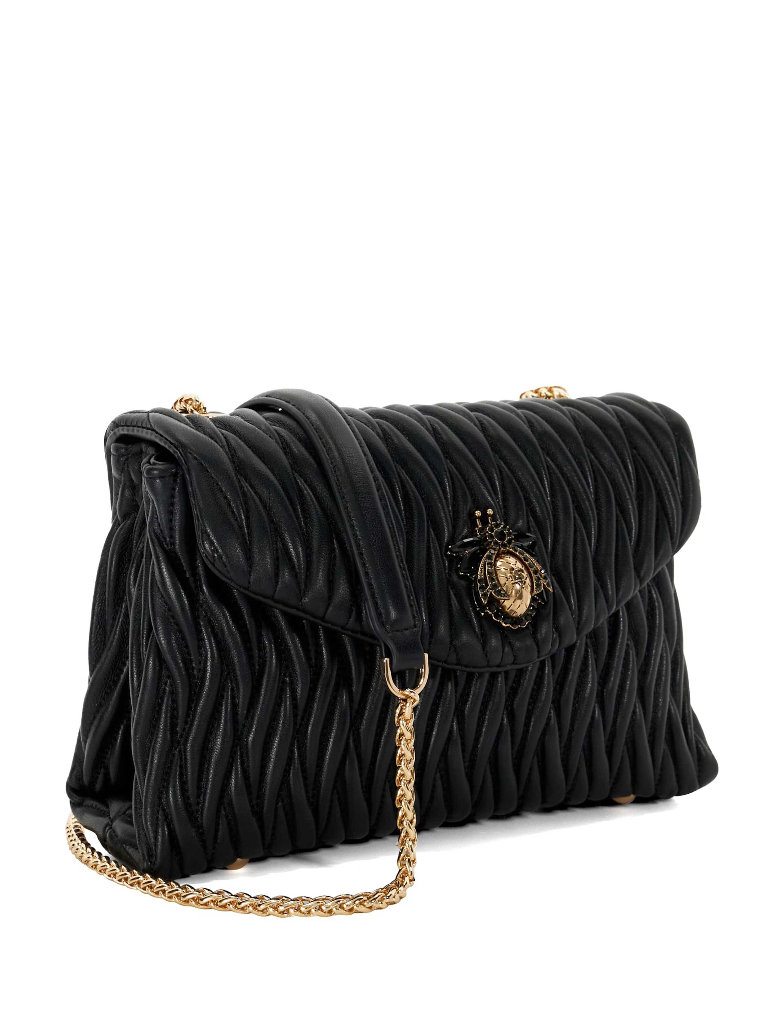 Leather Rich Quilted Shoulder Bag 3 of 6