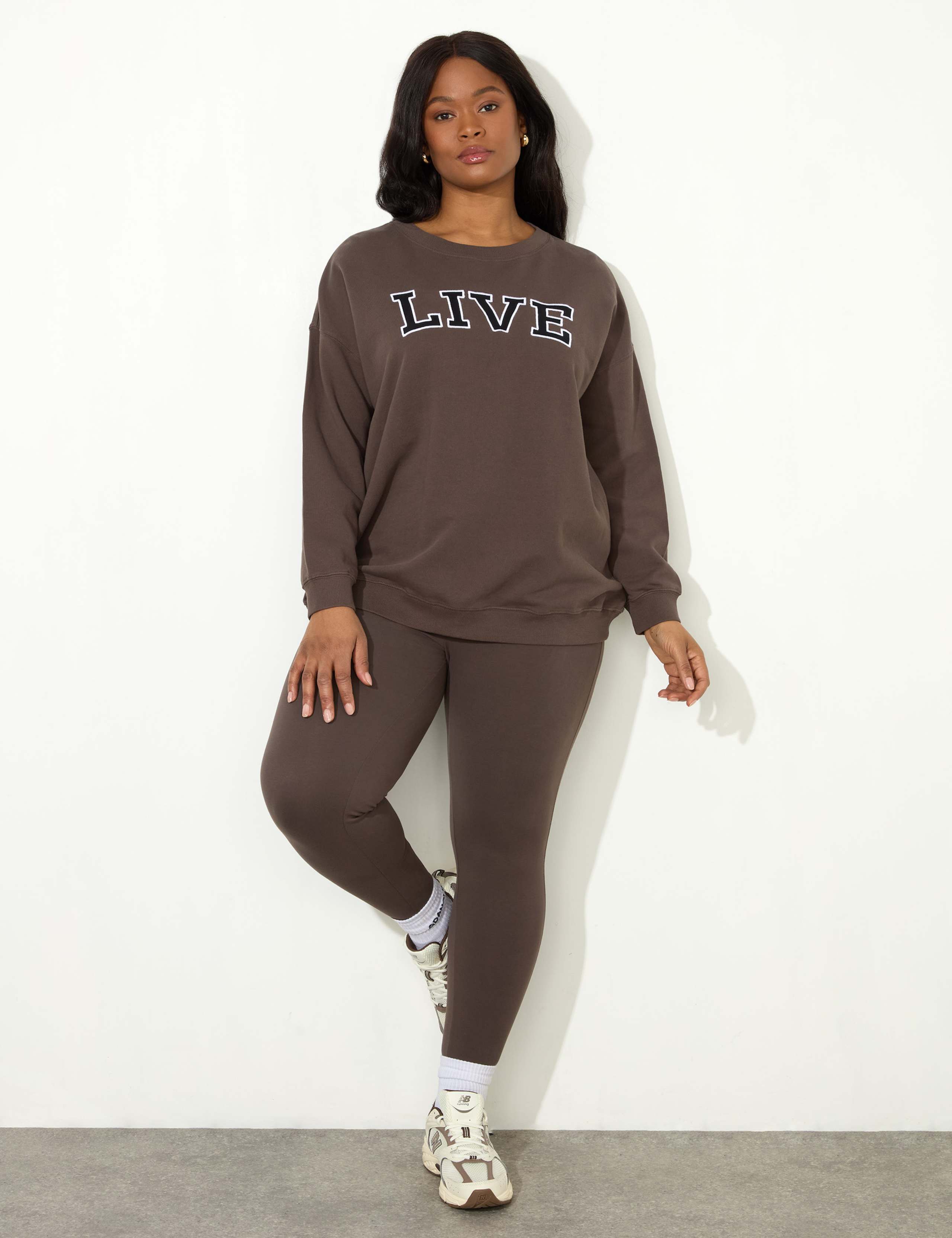 Pure Cotton Embroidered Relaxed Sweatshirt 2 of 5