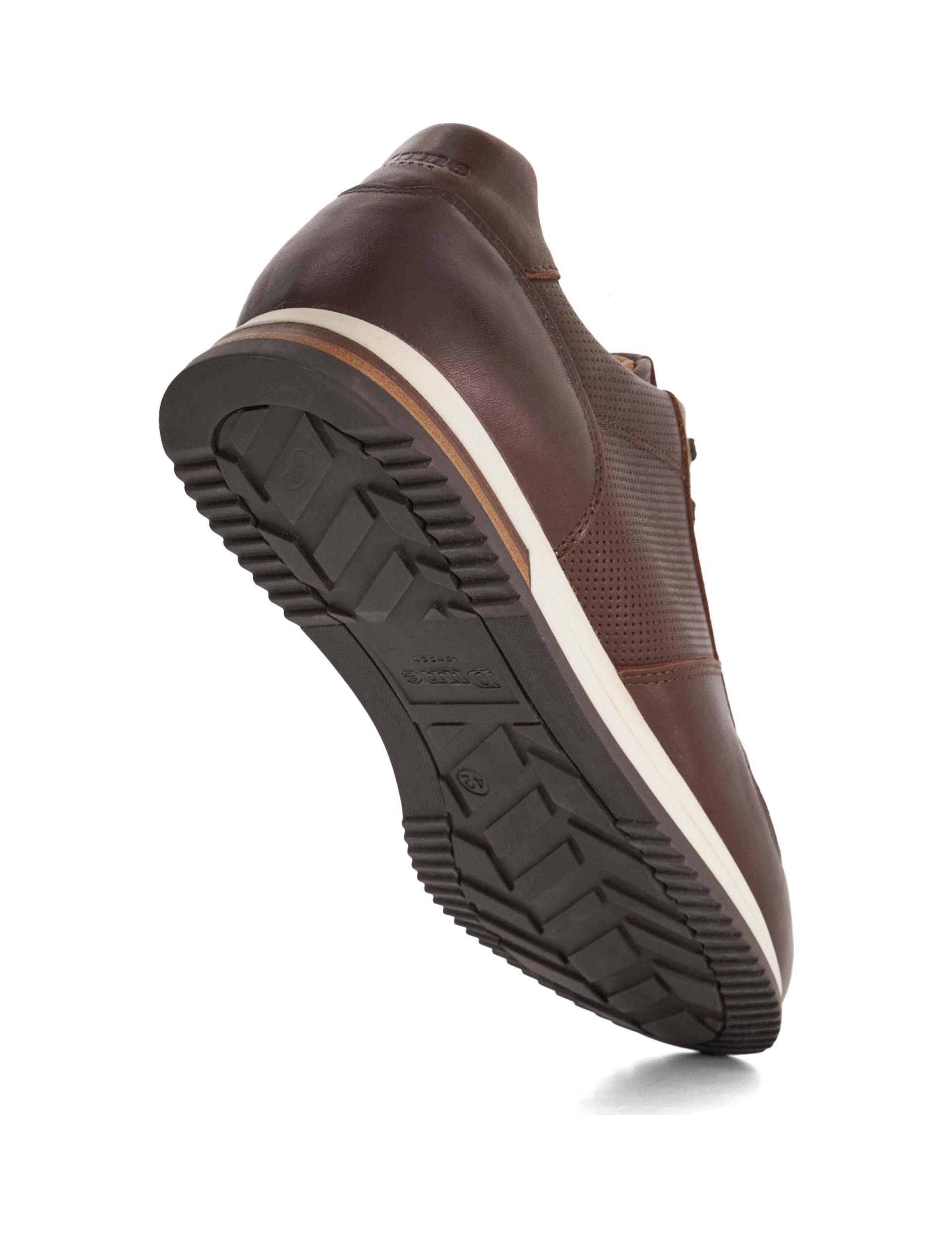 Leather Lace Up Wide Fit Trainers 5 of 6