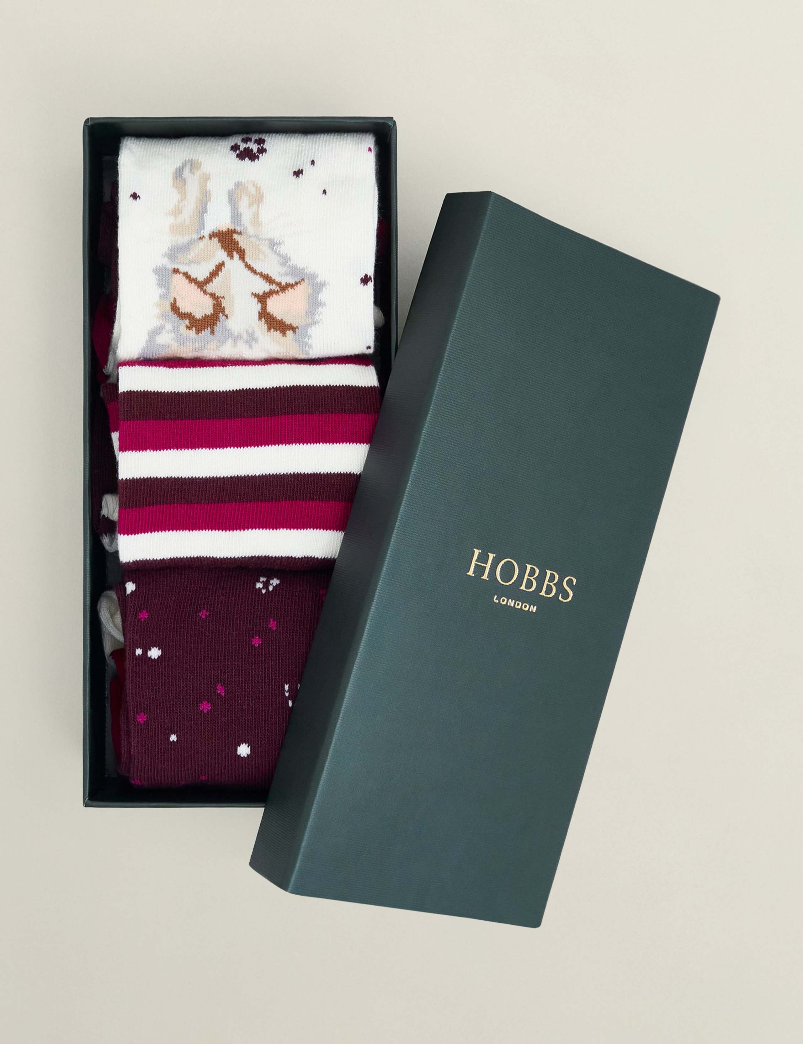 3pk Pure Cotton Cat Ankle High Socks 2 of 3