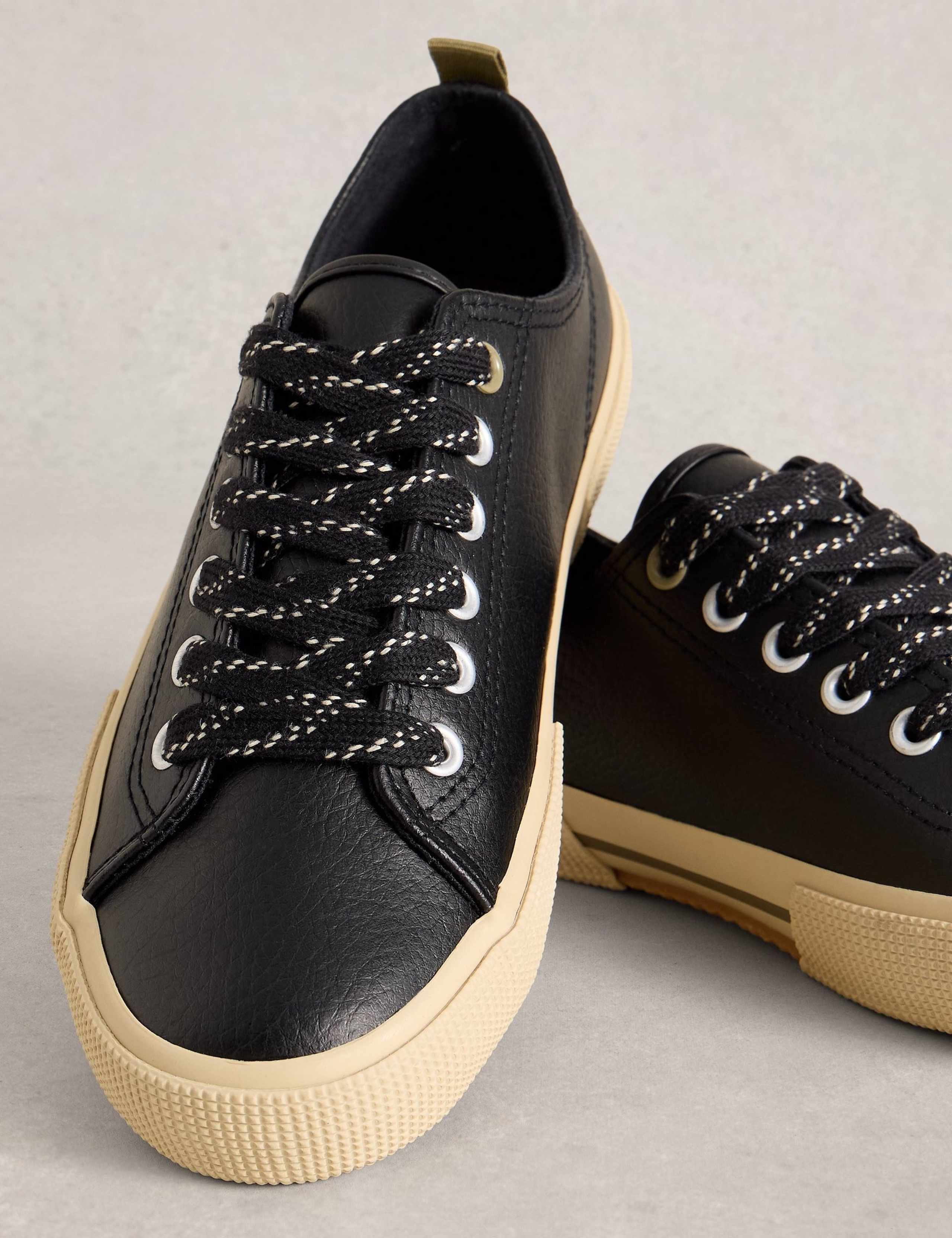Leather Lace Up Trainers 3 of 4