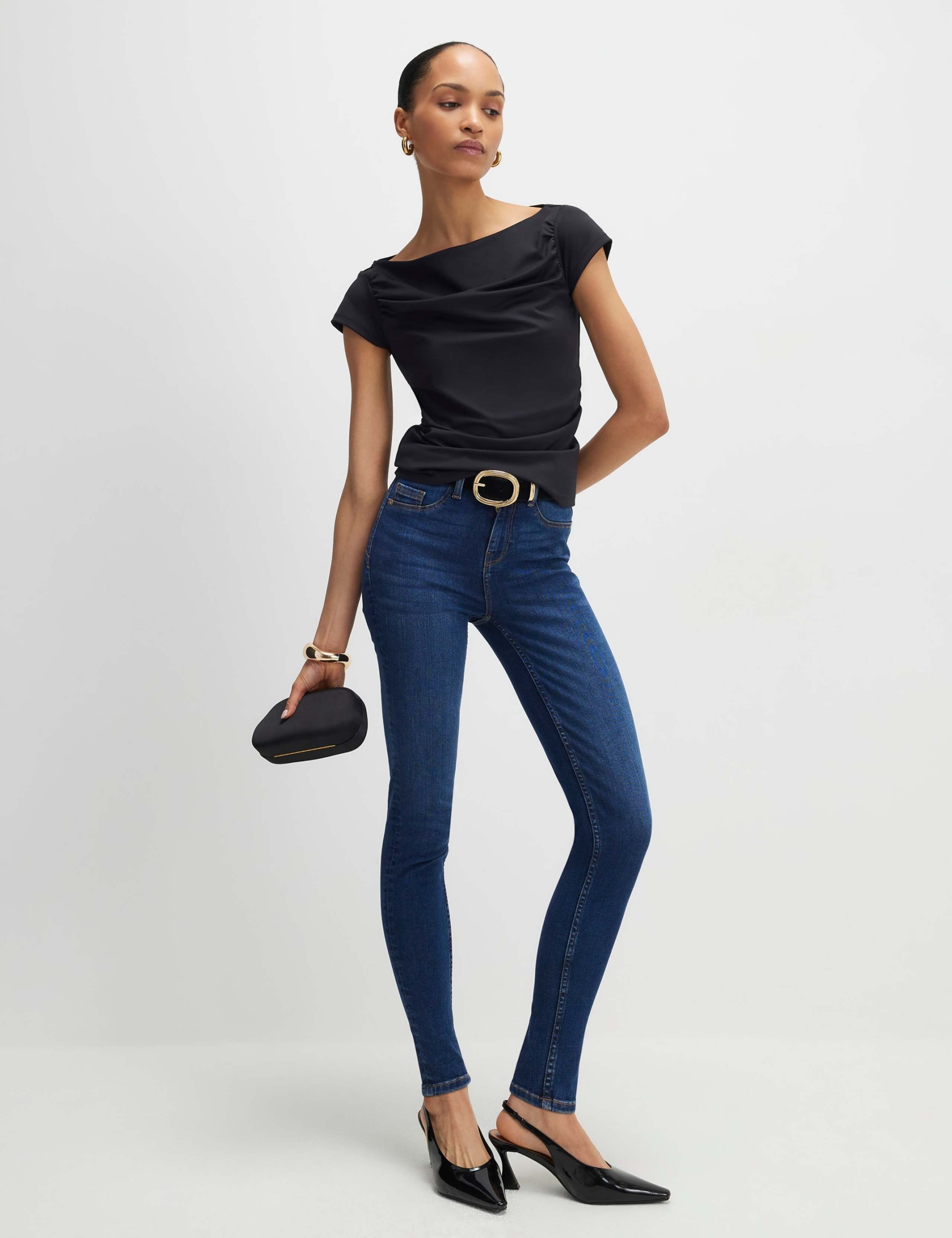 2 Pack Ruched Slash Neck Tops 4 of 5