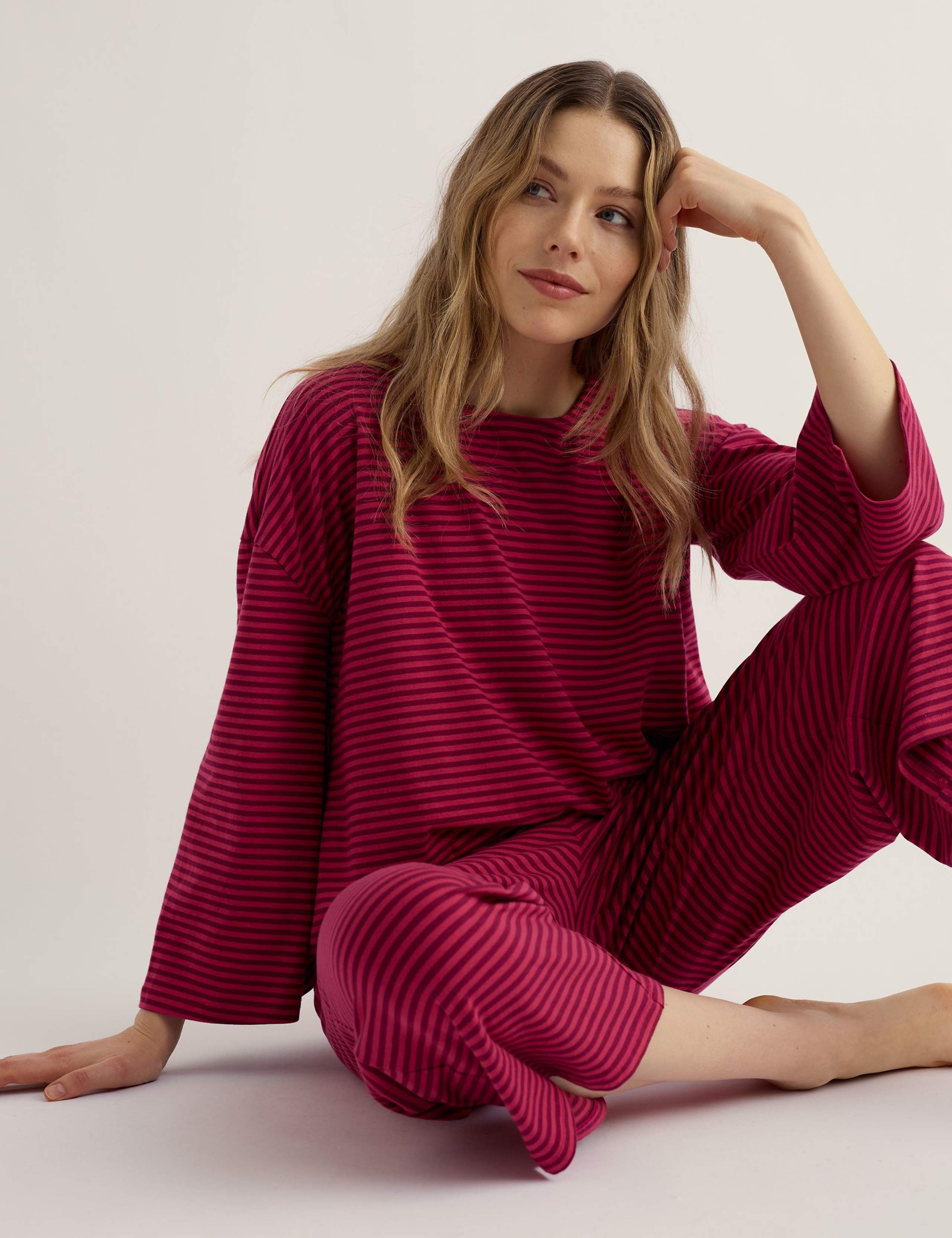 Cotton Rich Striped Pyjama Set 4 of 5