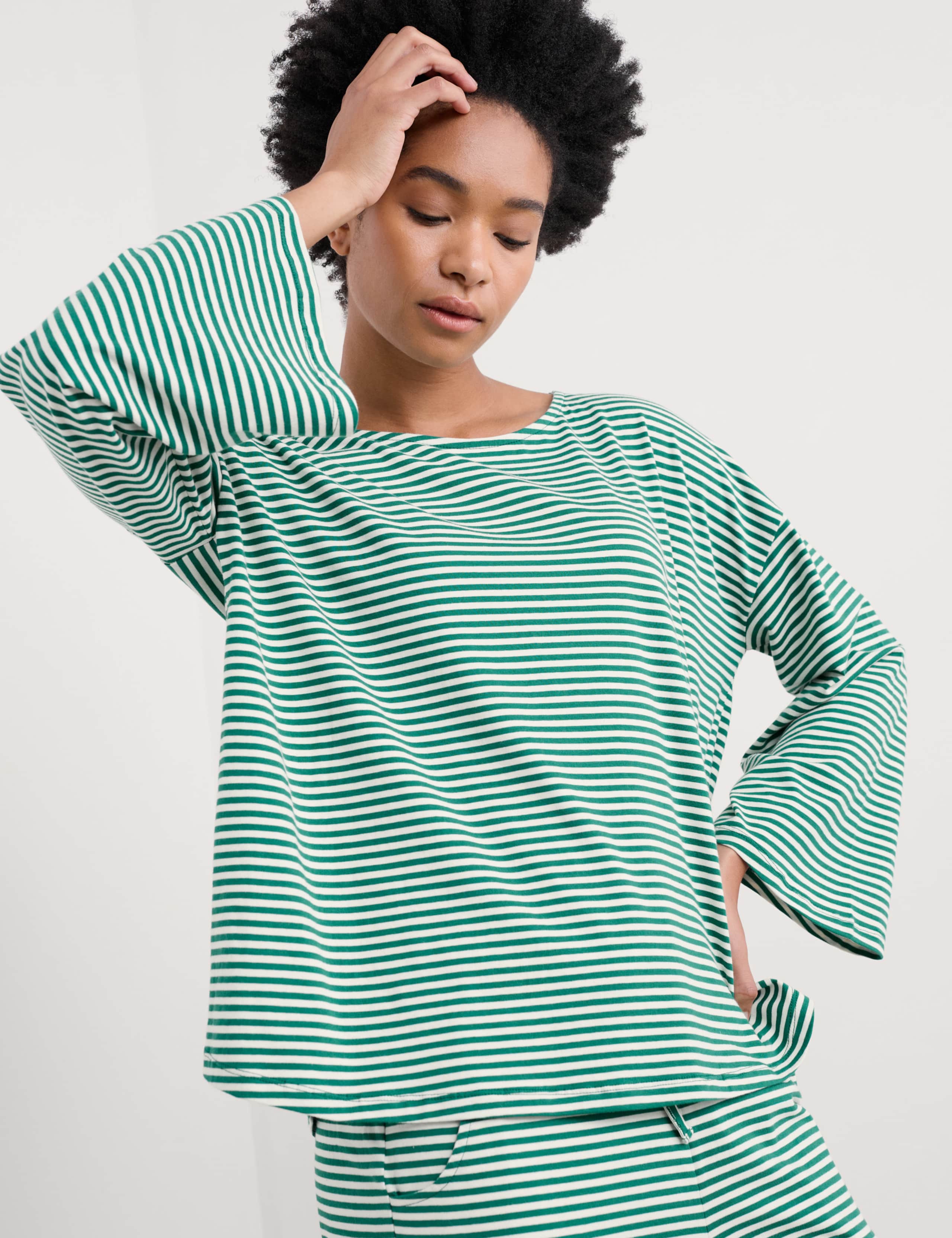 Cotton Rich Striped Pyjama Set 4 of 4