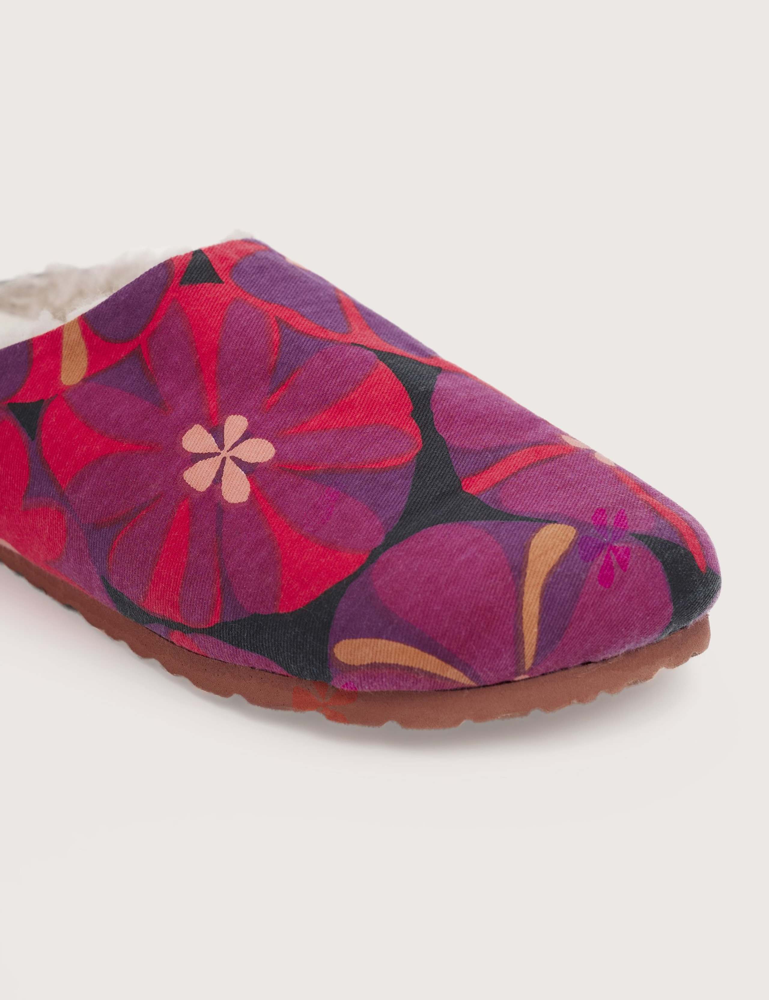 Cotton Floral Mule Slippers 3 of 6