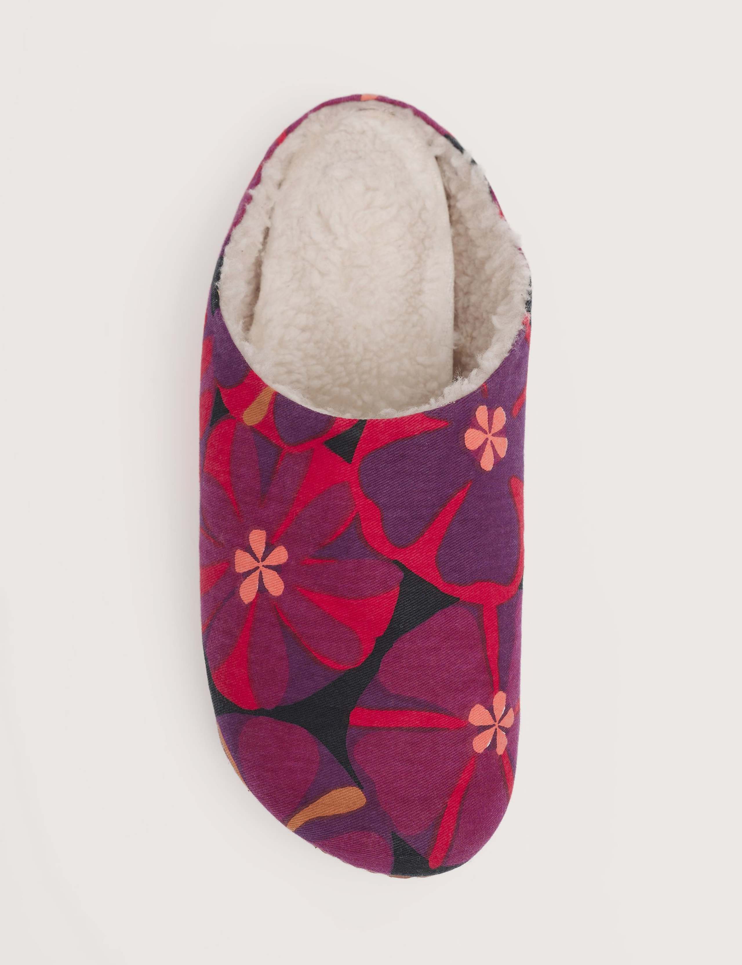 Cotton Floral Mule Slippers 5 of 6