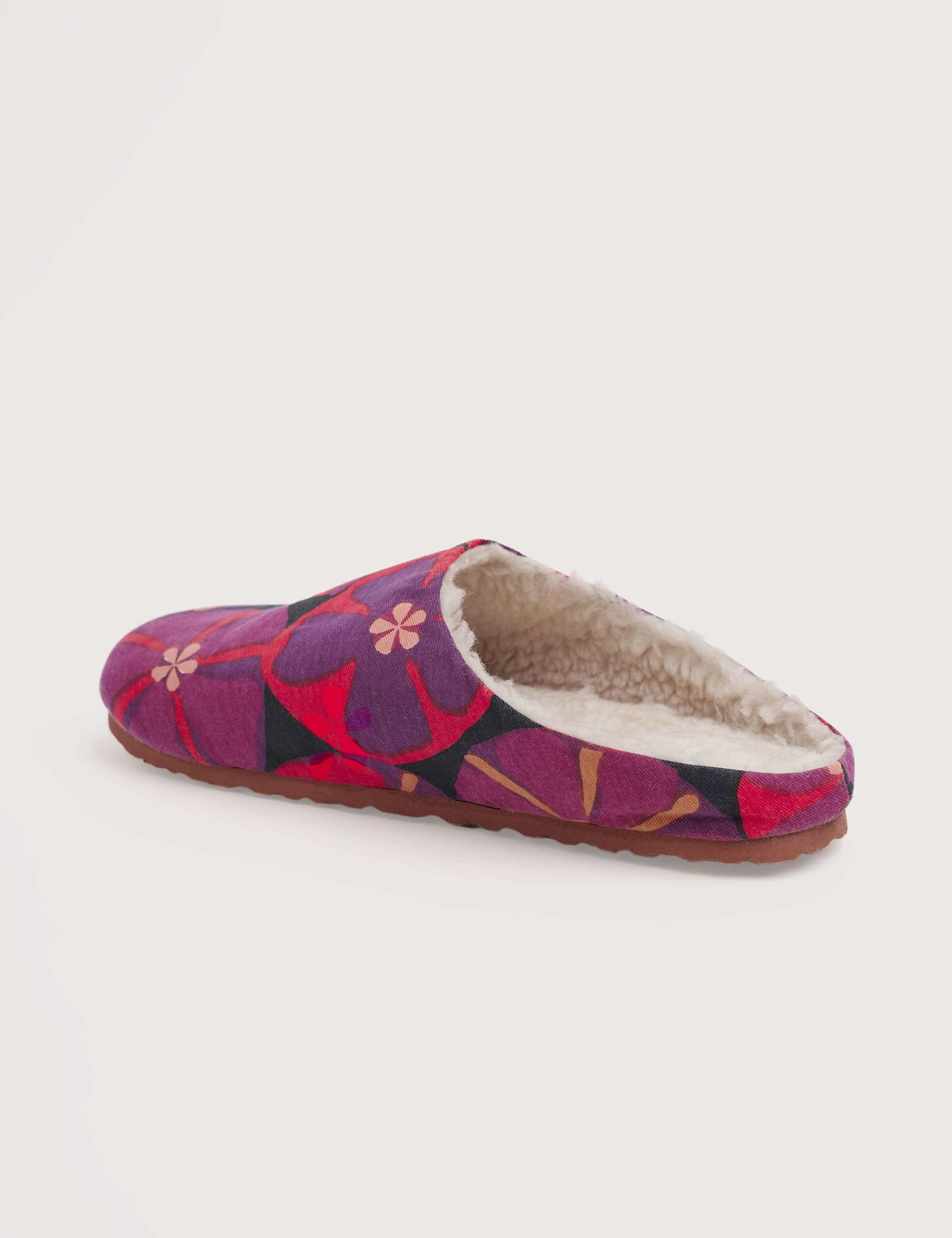 Cotton Floral Mule Slippers 6 of 6