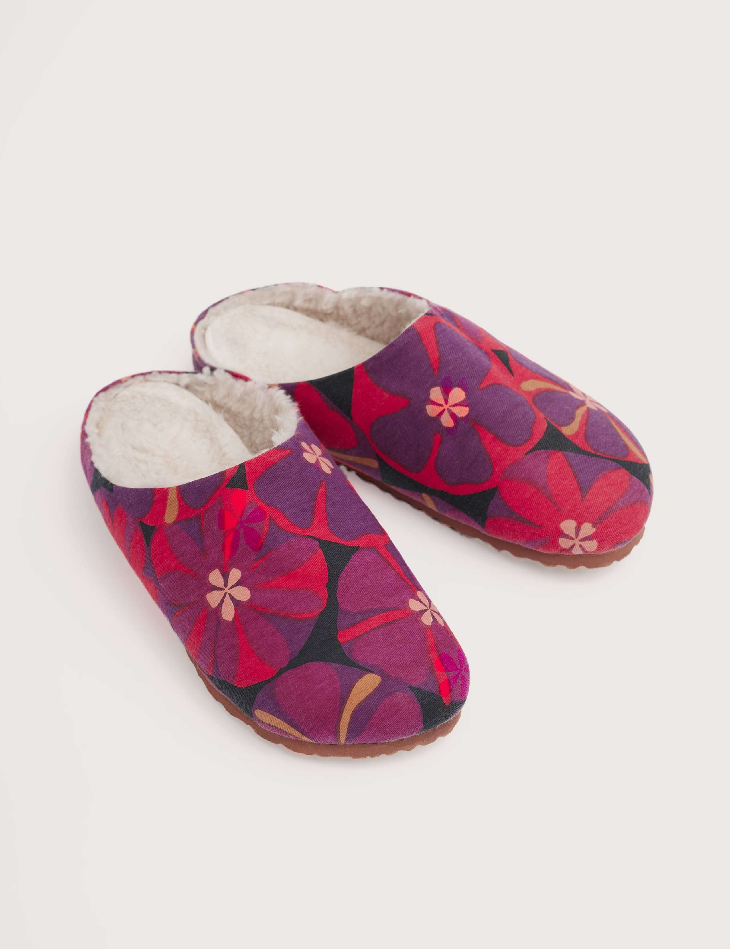 Cotton Floral Mule Slippers 2 of 6