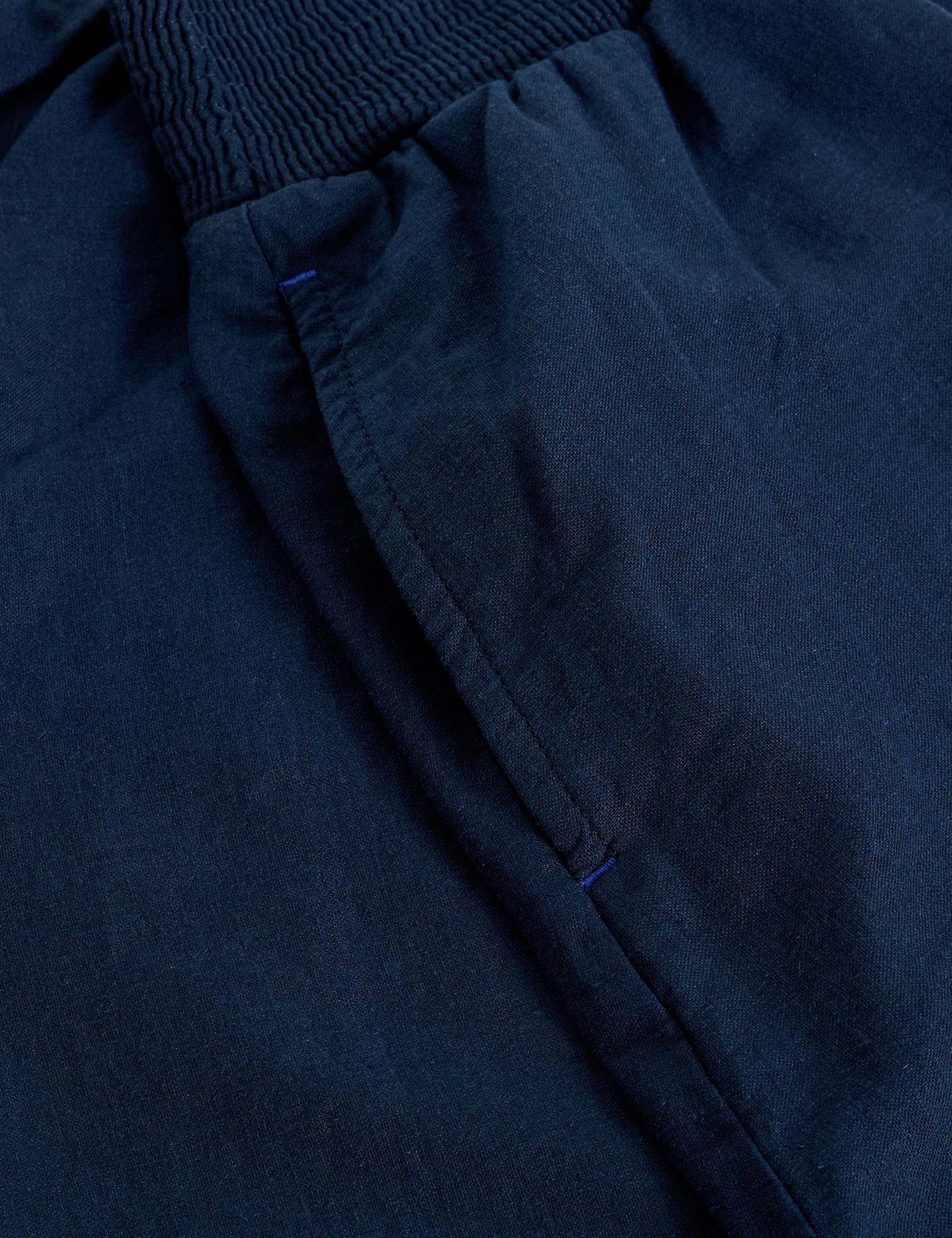 Linen Rich Mini A-Line Skirt 3 of 6