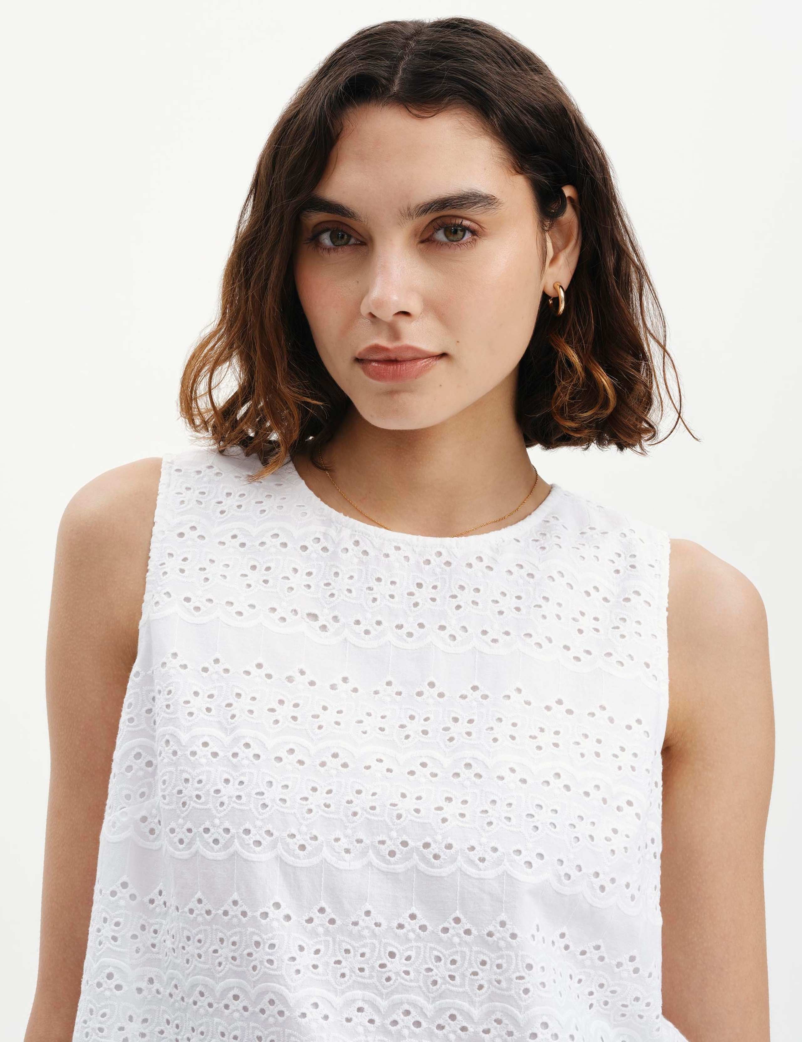 Pure Cotton Broderie Top 2 of 5