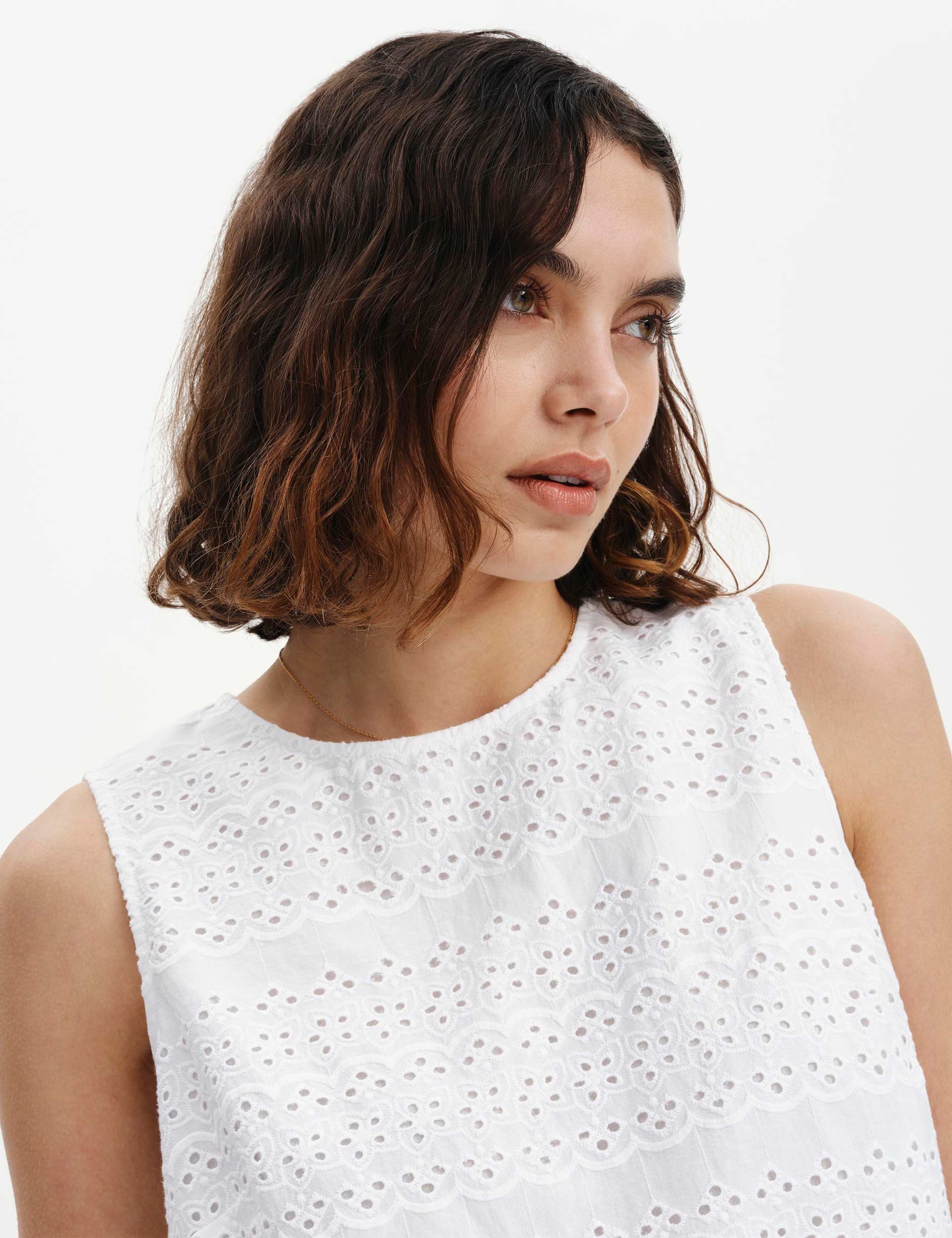 Pure Cotton Broderie Top 4 of 5