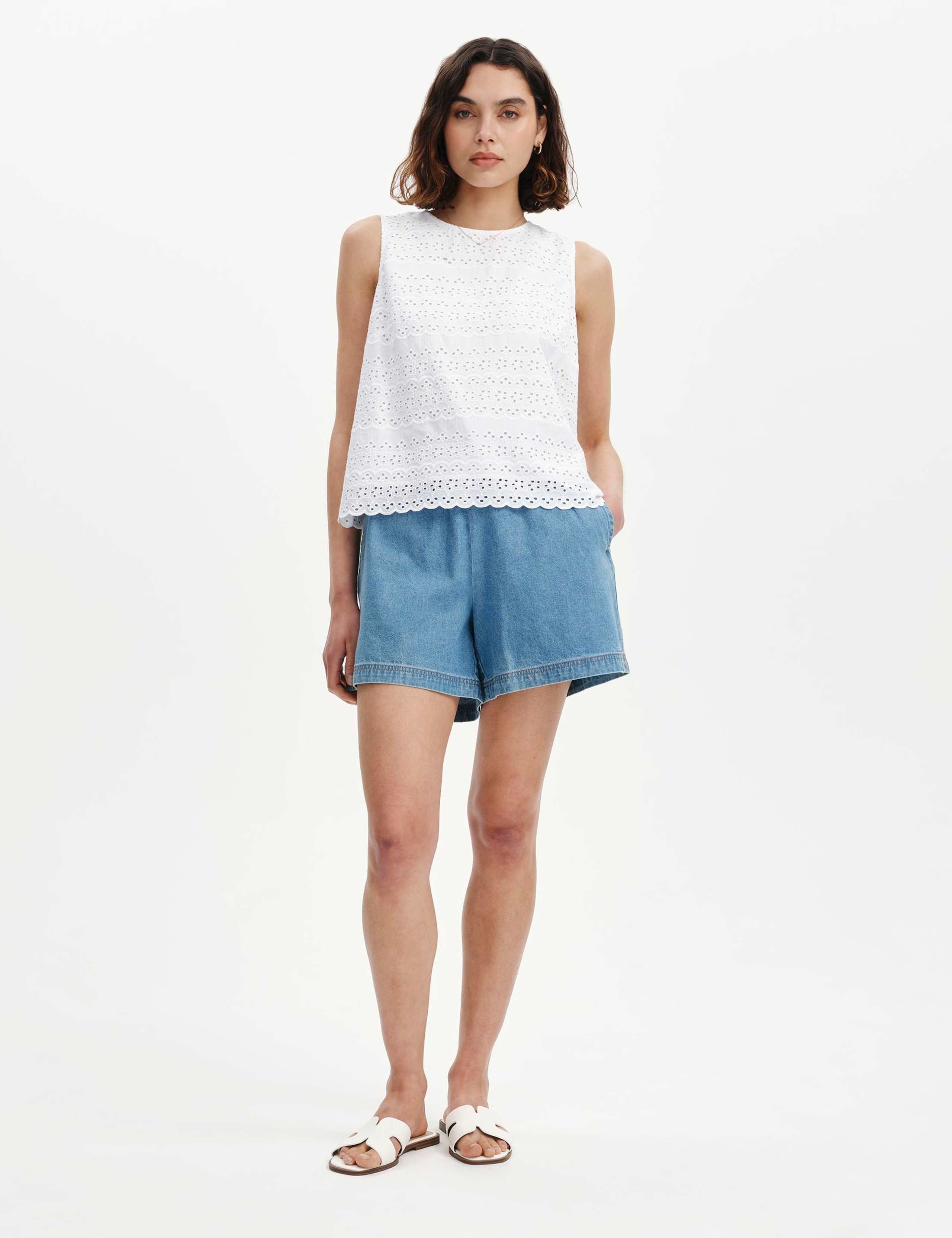 Pure Cotton Broderie Top 5 of 5