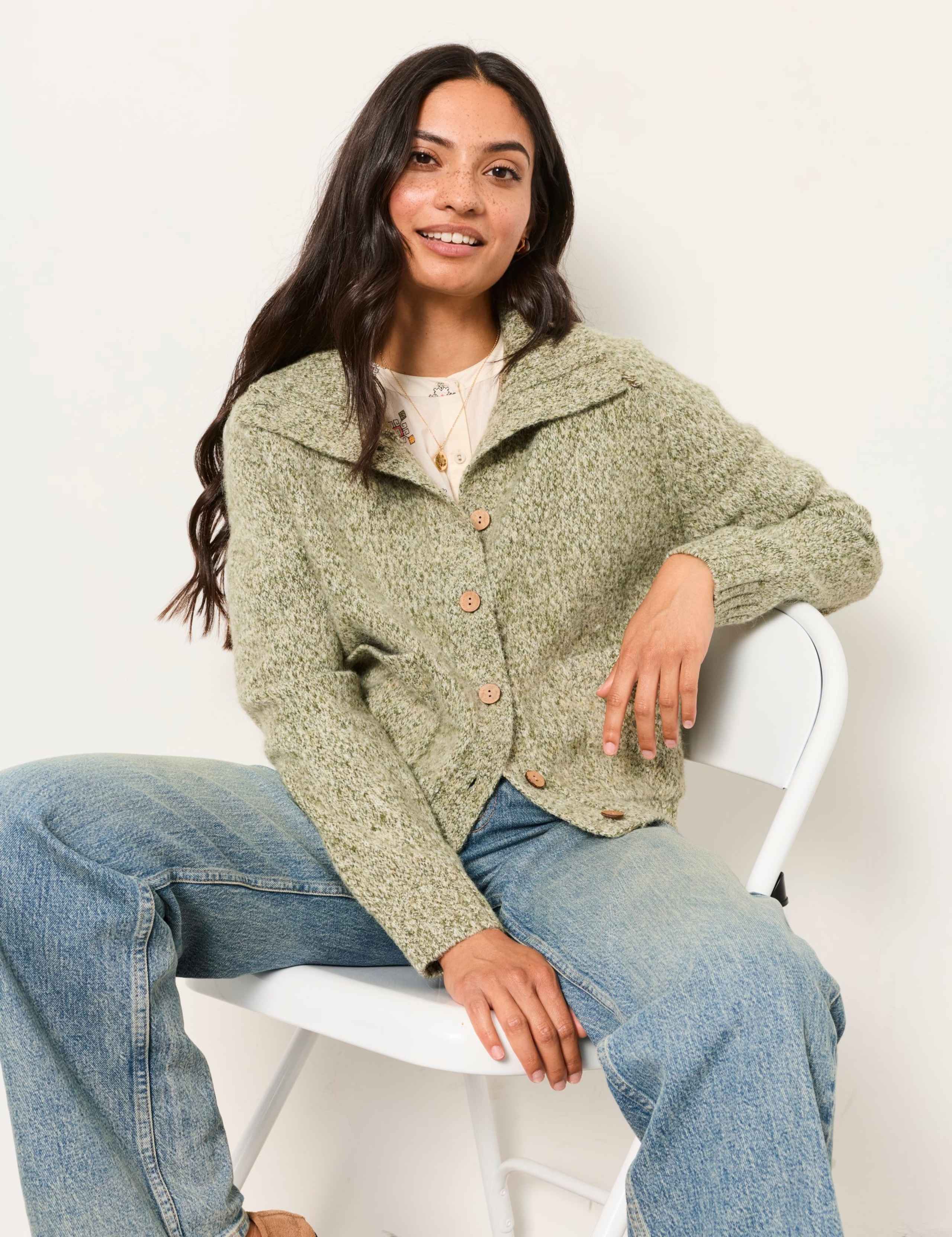 Wool Blend Knitted Cardigan 4 of 6