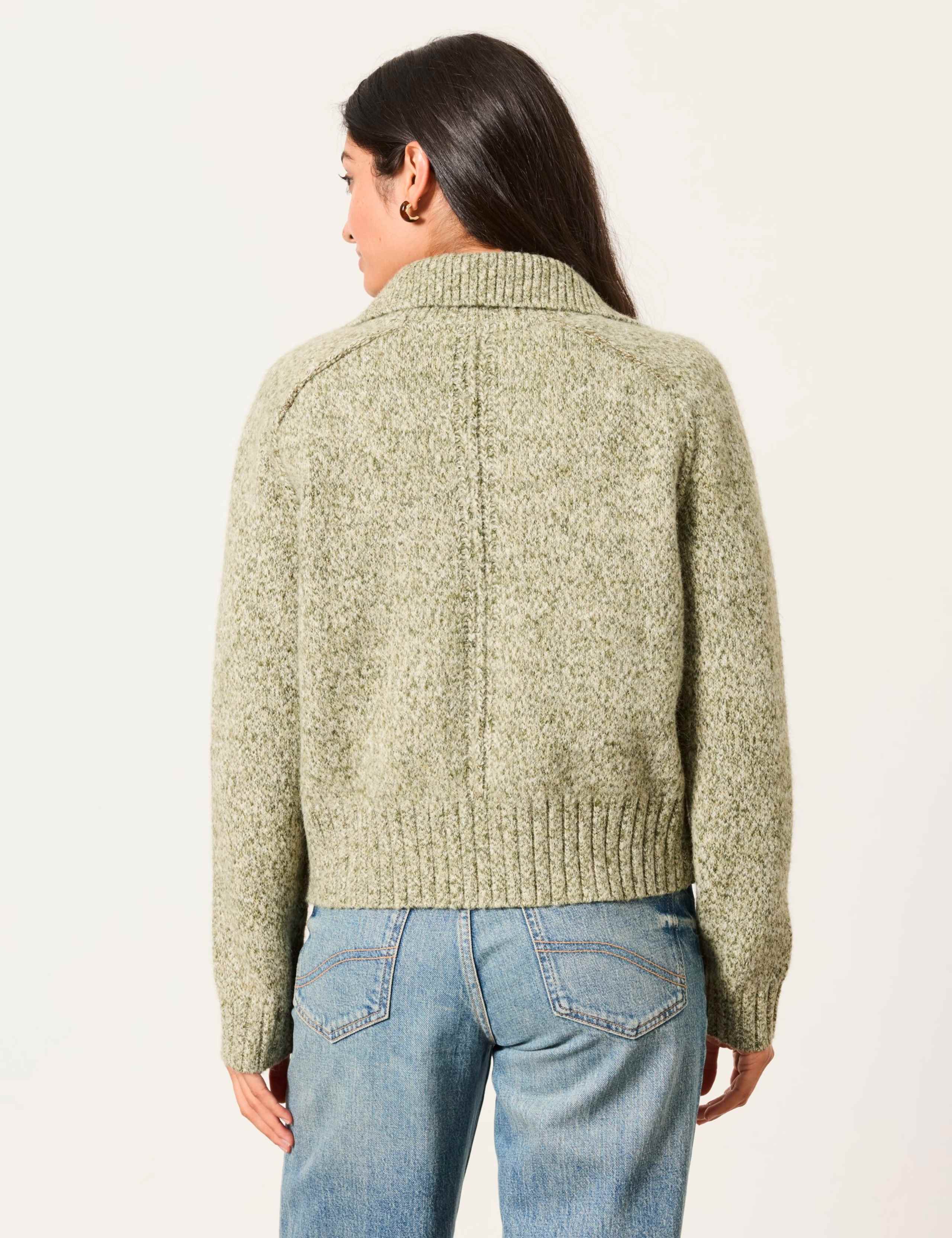 Wool Blend Knitted Cardigan 6 of 6