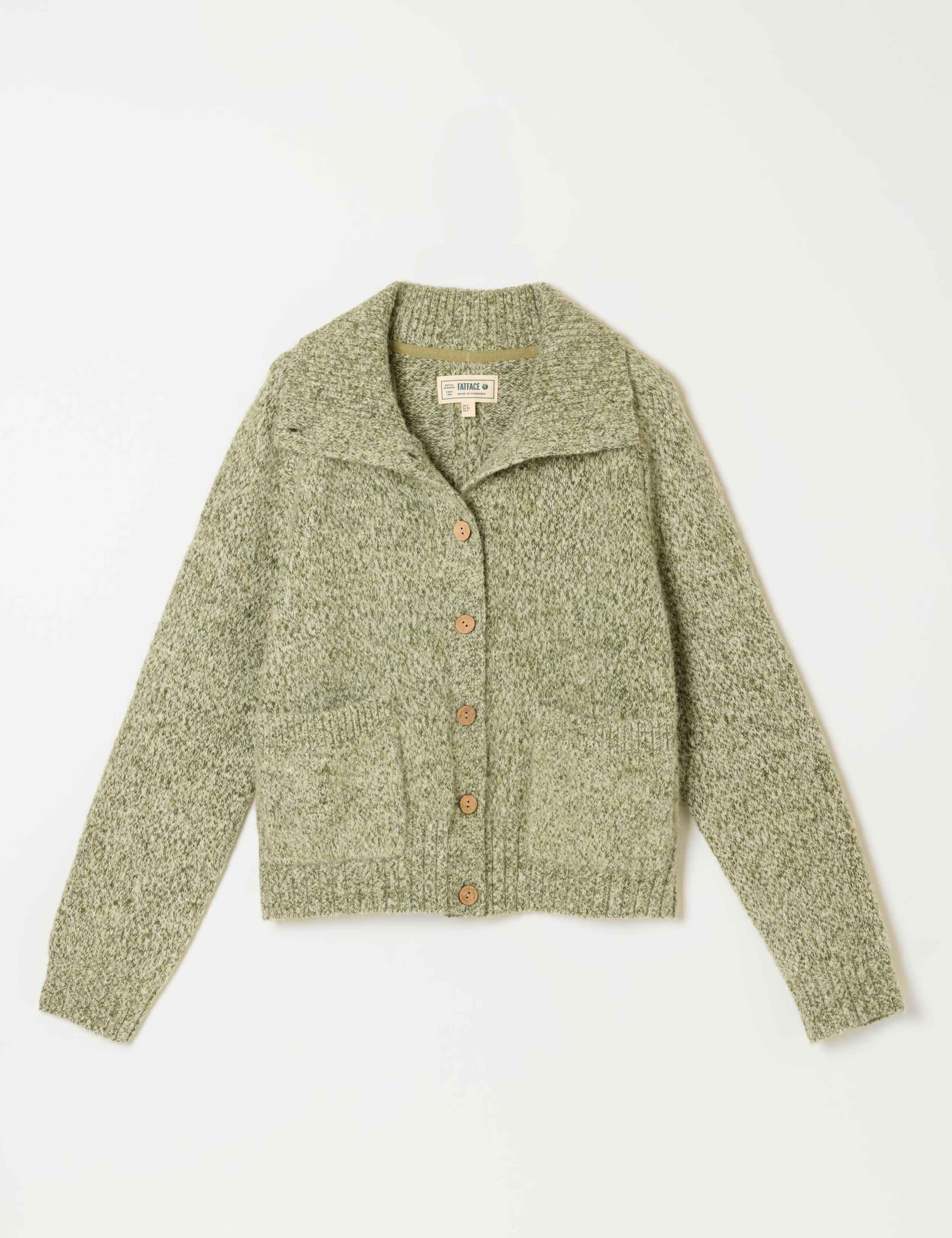 Wool Blend Knitted Cardigan 2 of 6