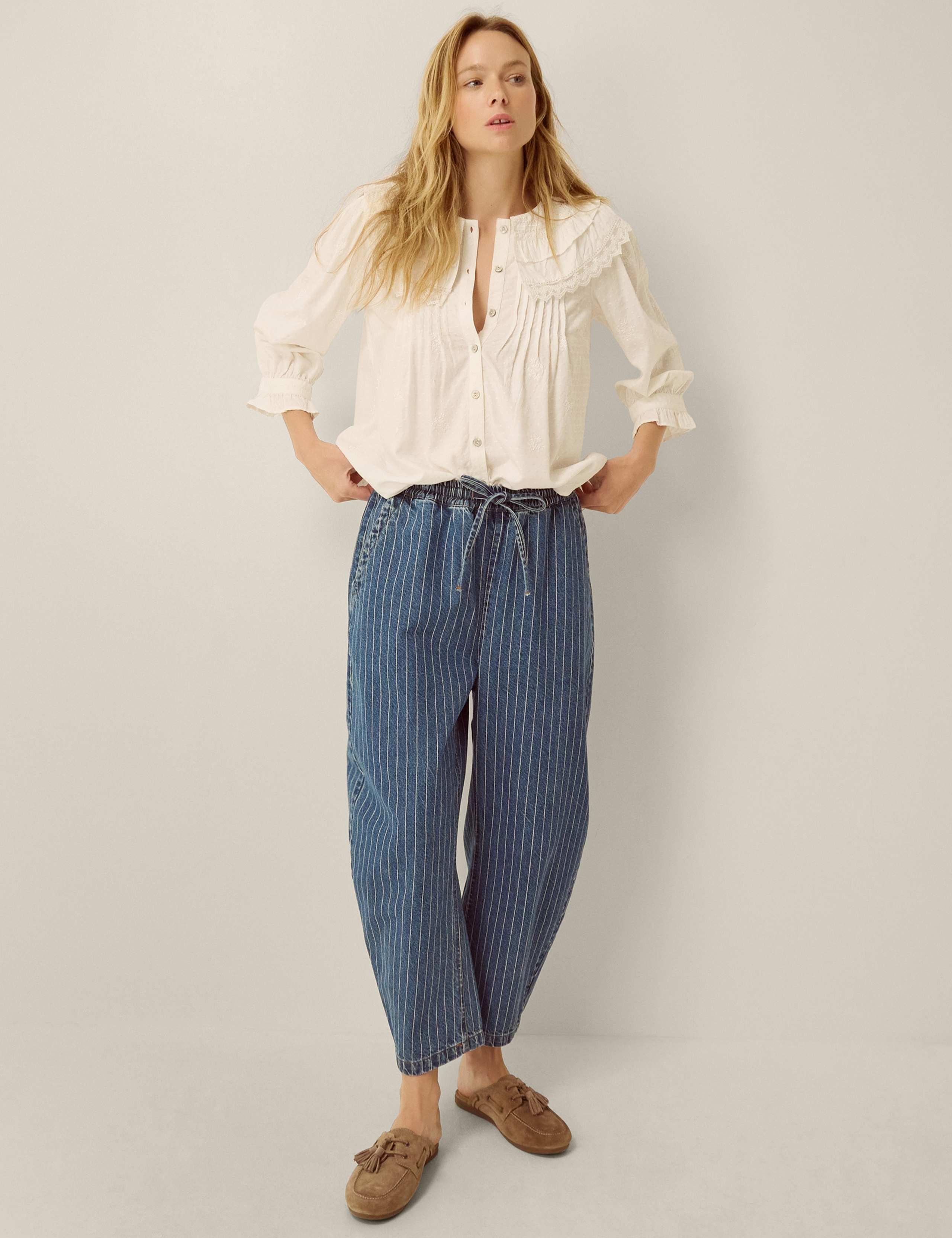 Embroidered Frill Detail Blouse 3 of 4