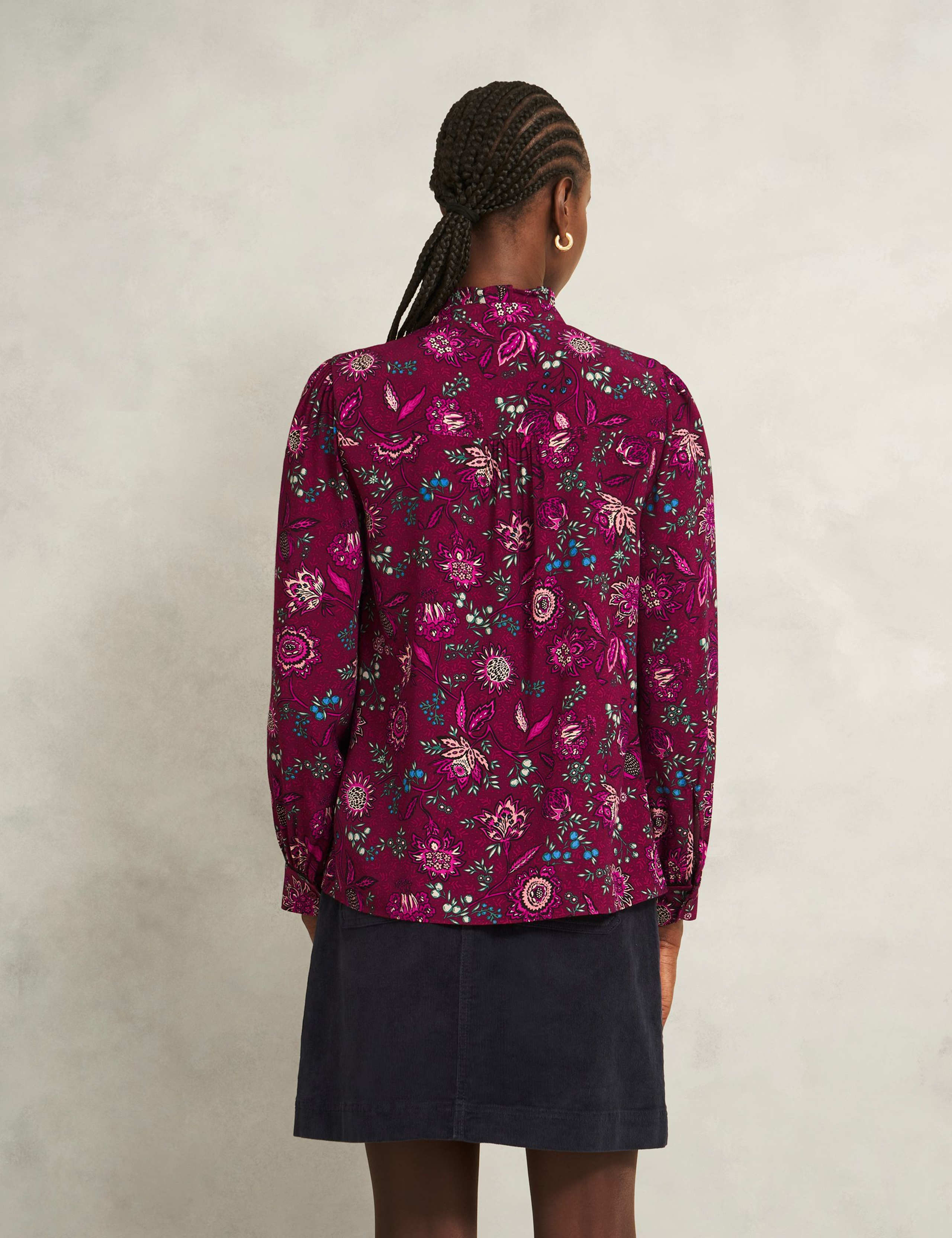 Floral High Neck Blouse 3 of 5