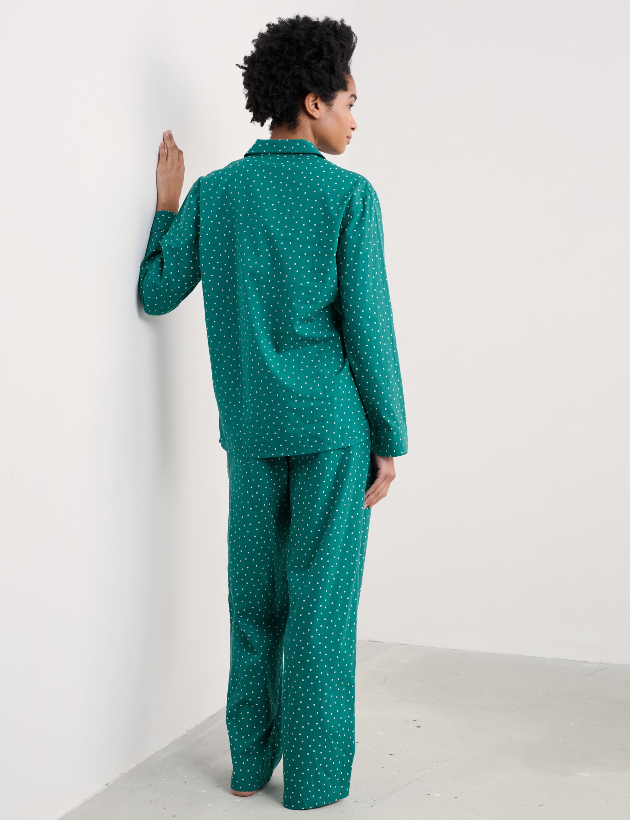 Pure Cotton Polka Dot Pyjamas 3 of 4