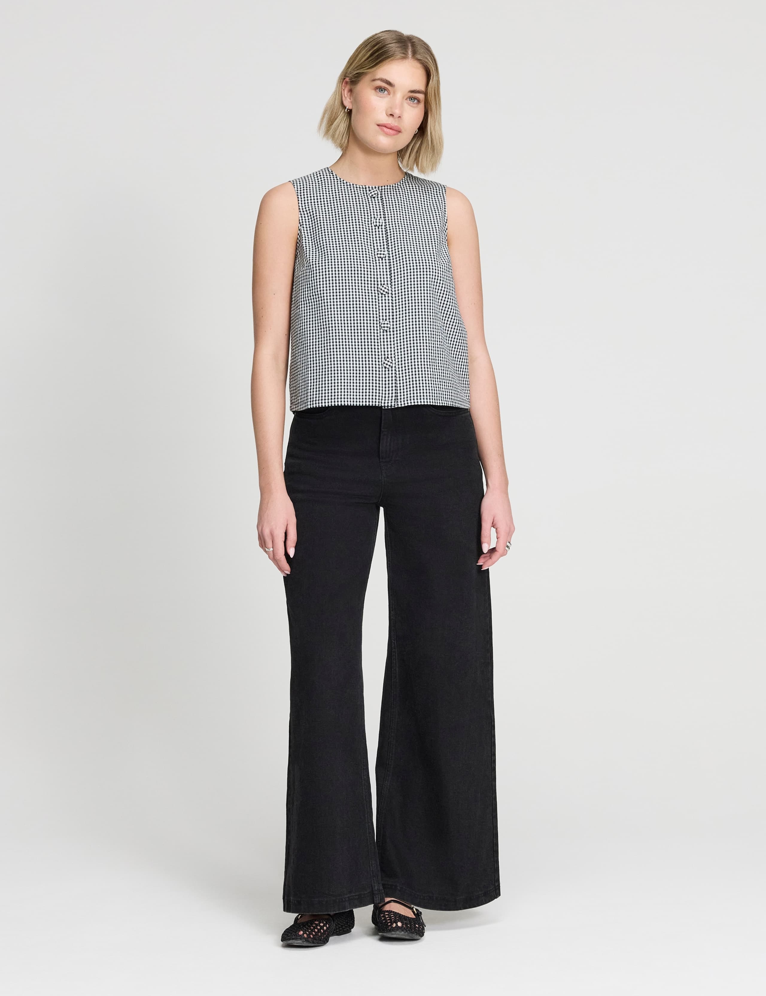 Pure Cotton Gingham Top 5 of 6