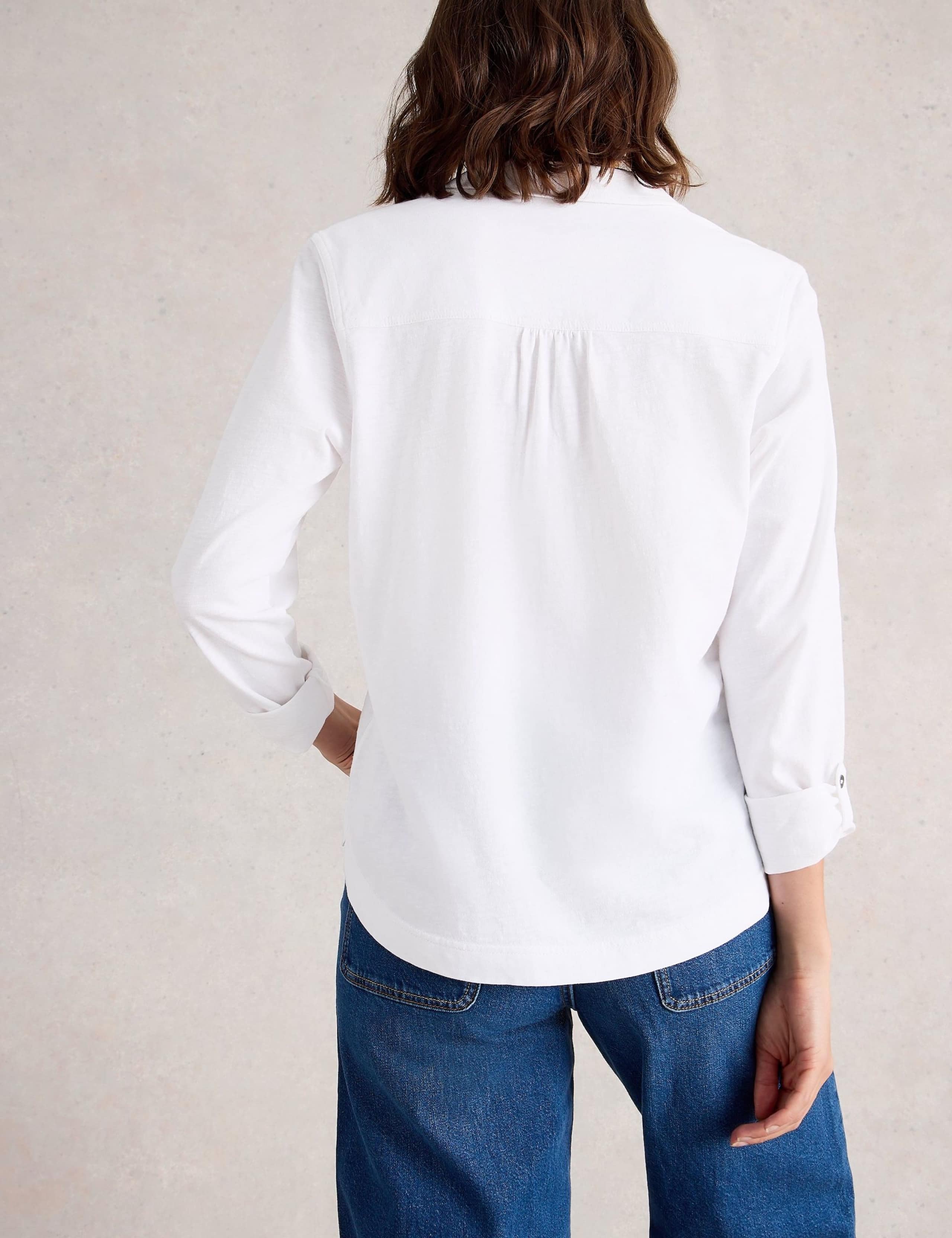 Pure Cotton Collared Blouse 3 of 6