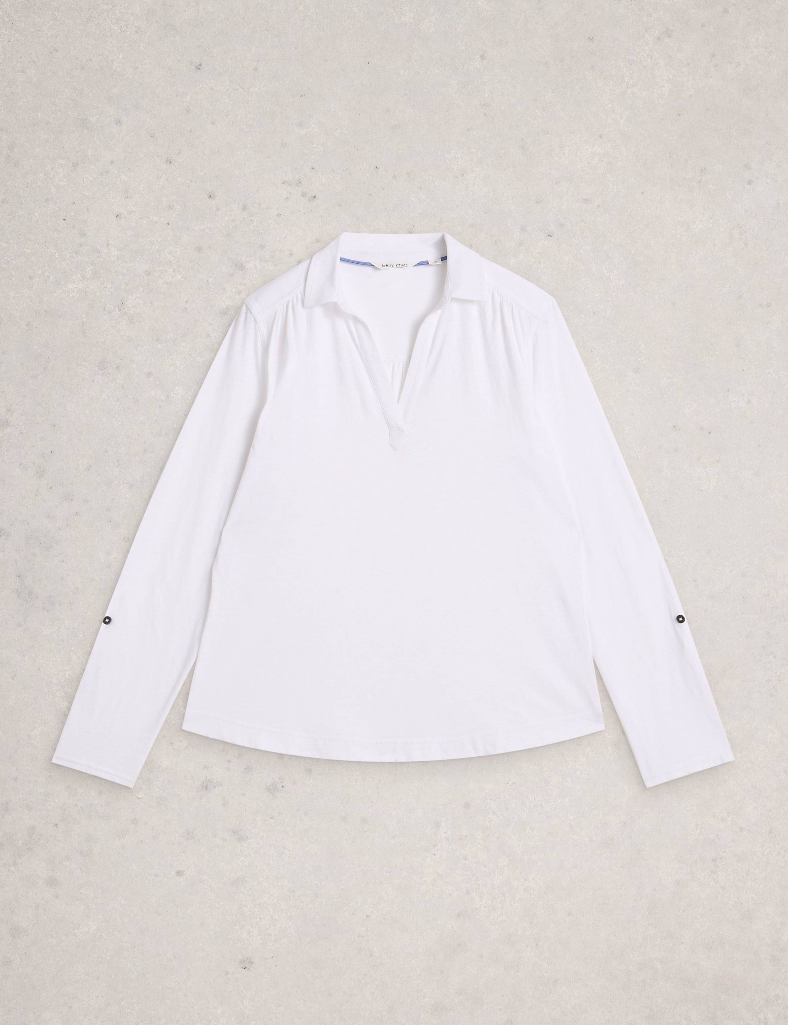 Pure Cotton Collared Blouse 2 of 6