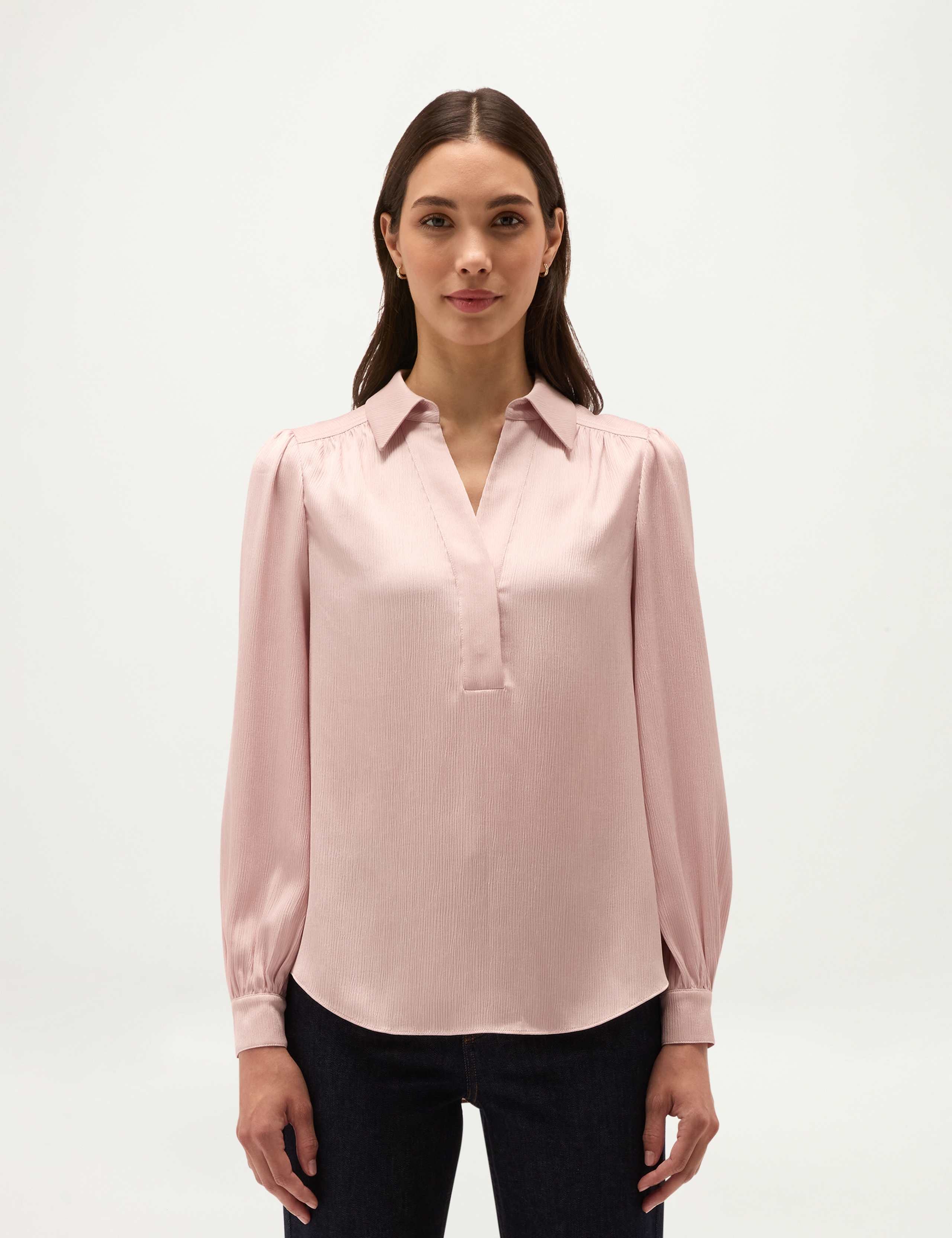 Collared Blouson Sleeve Blouse 5 of 6