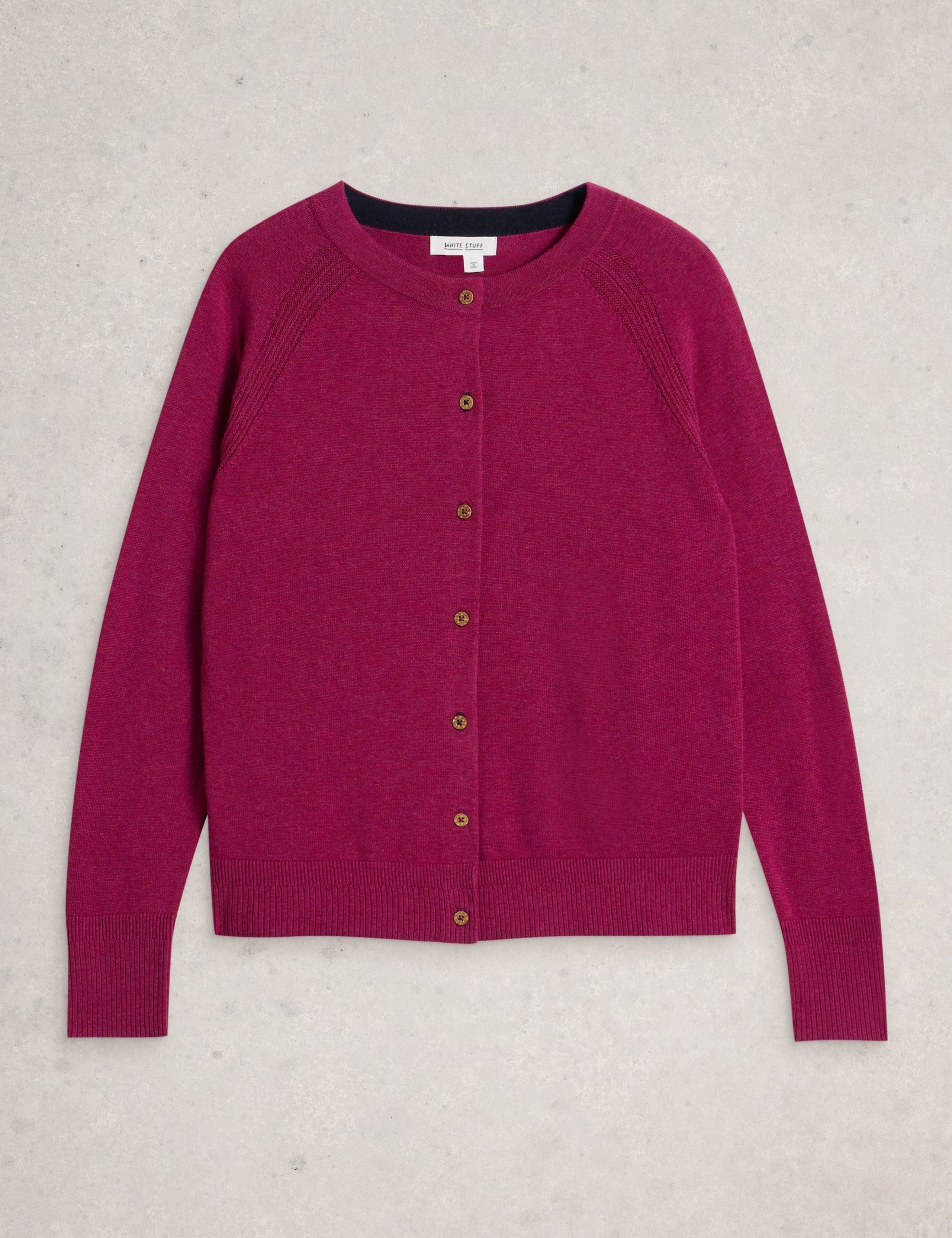 Pure Cotton Crew Neck Cardigan 2 of 6