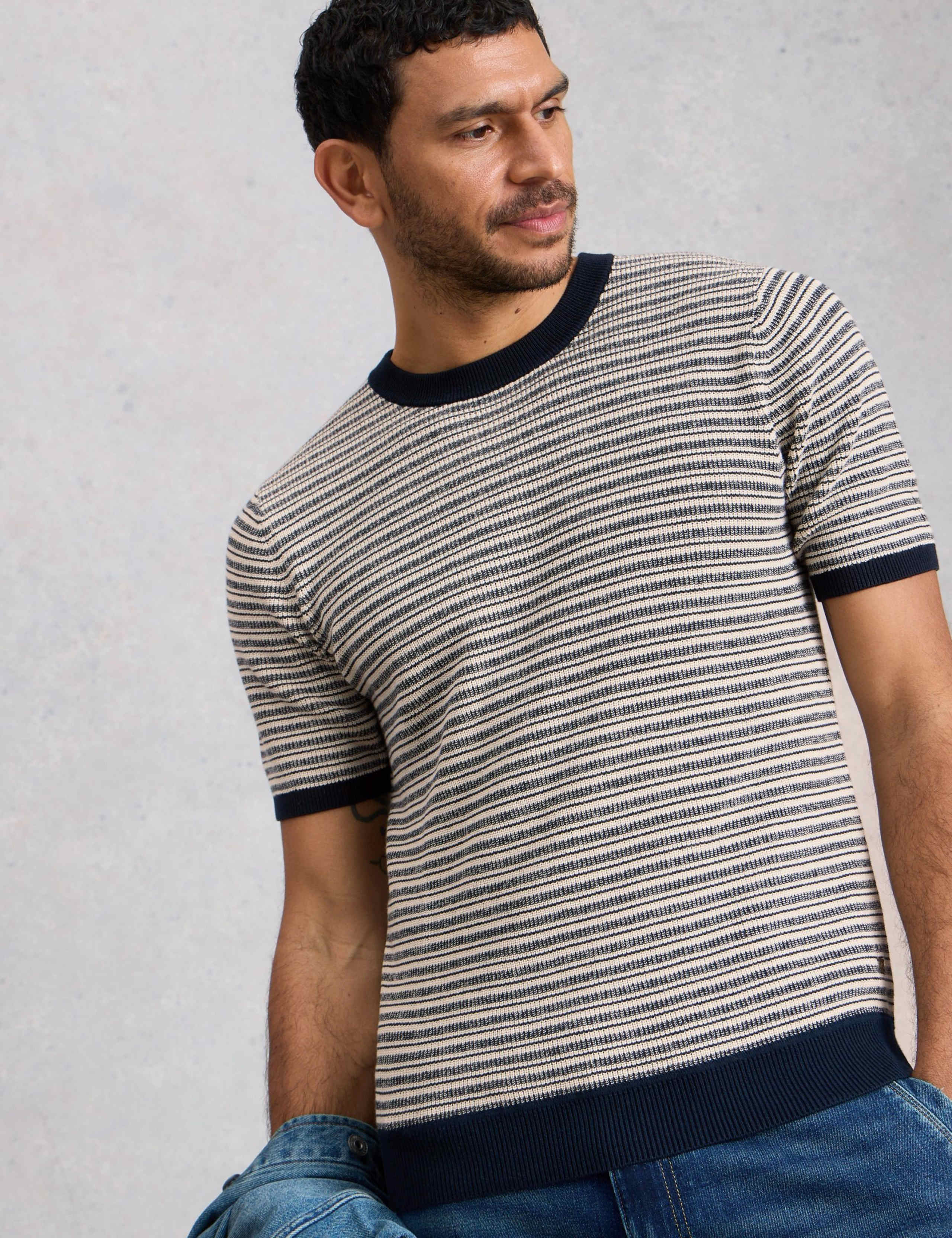 Pure Cotton Striped T-Shirt 1 of 6