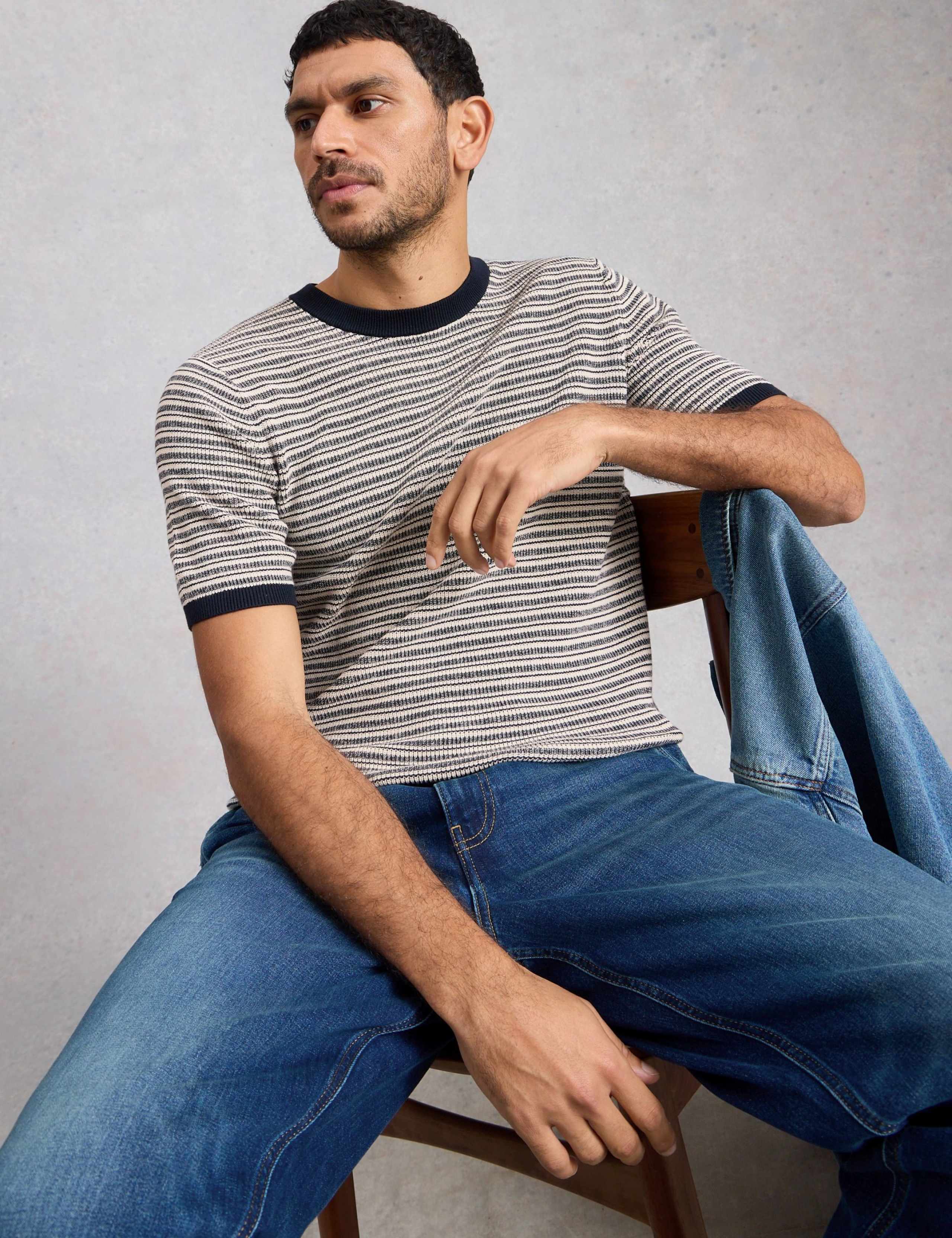 Pure Cotton Striped T-Shirt 6 of 6