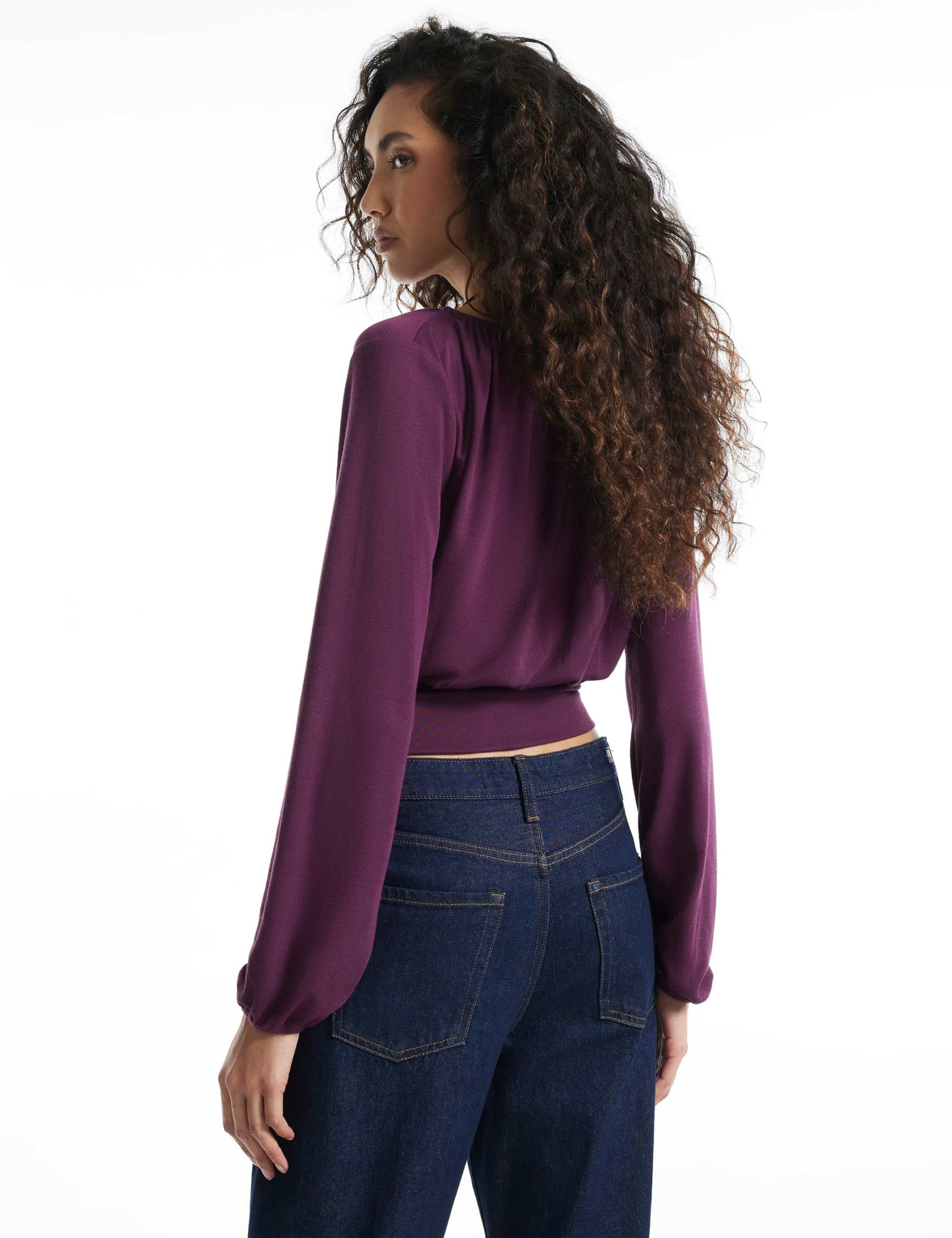 Ruched Neck Banded Top 5 of 6
