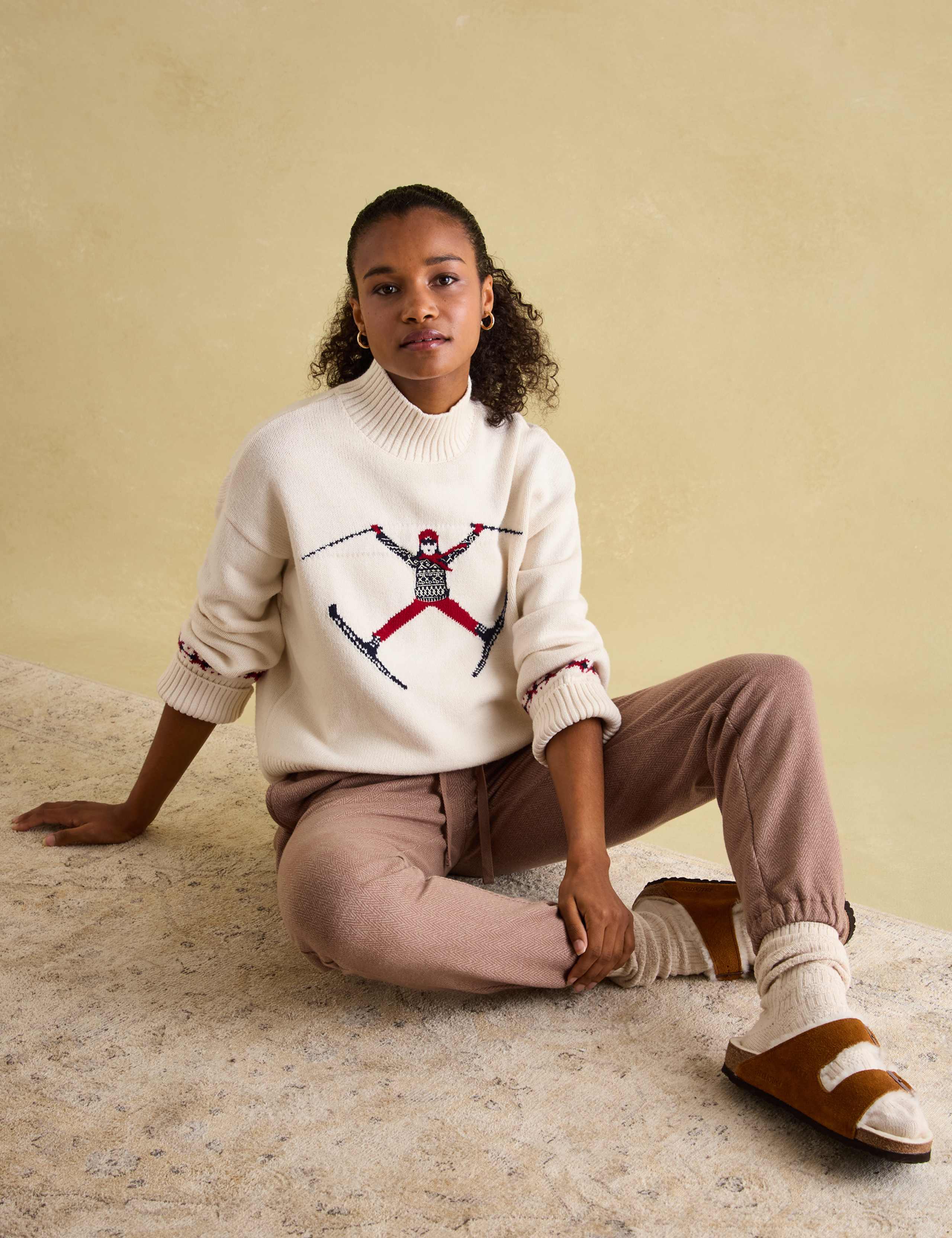 Textured Funnel Neck Jumper with Wool 2 of 6