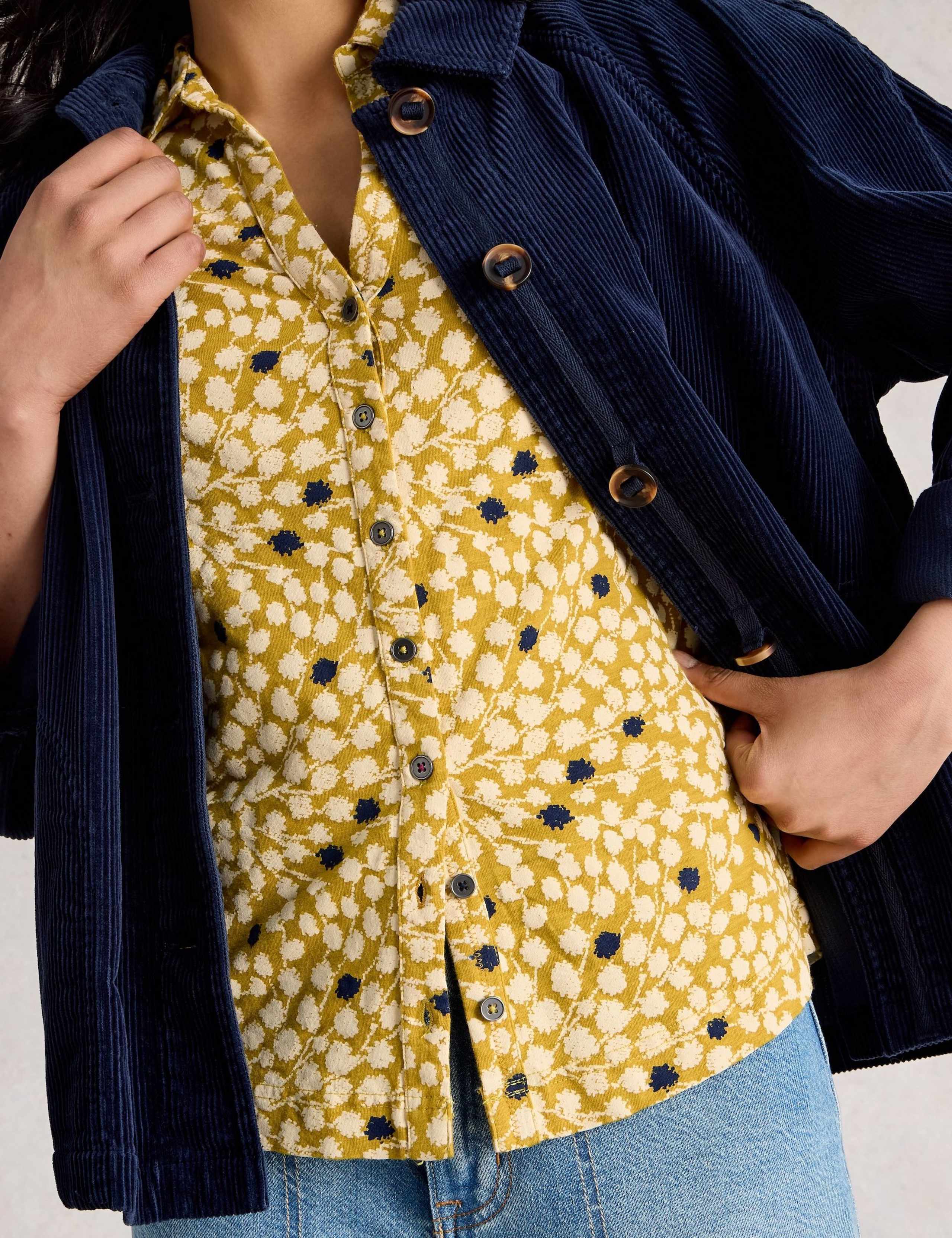 Pure Cotton Printed Button Through Shirt 5 of 6