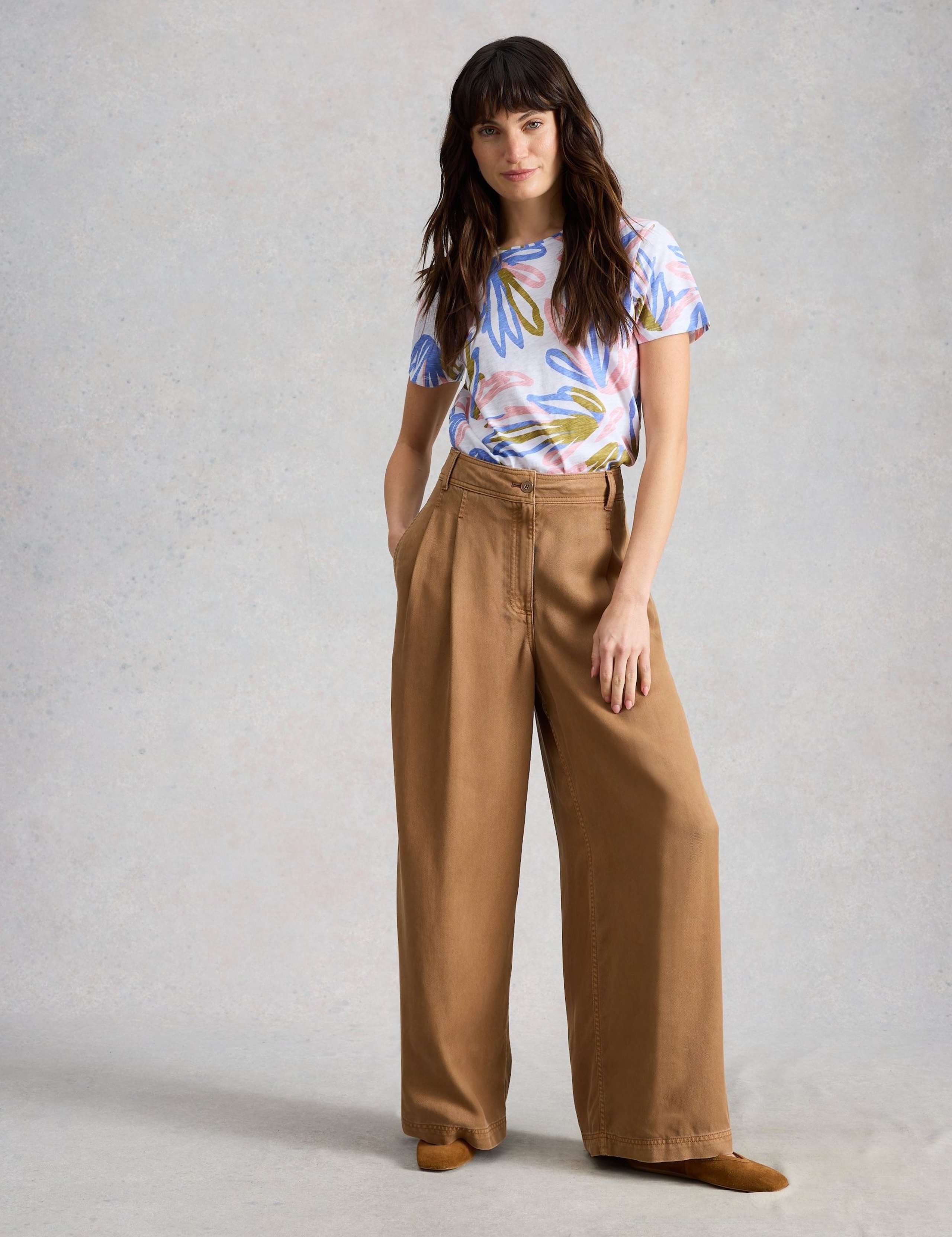 Pure Cotton Floral T-Shirt 1 of 6