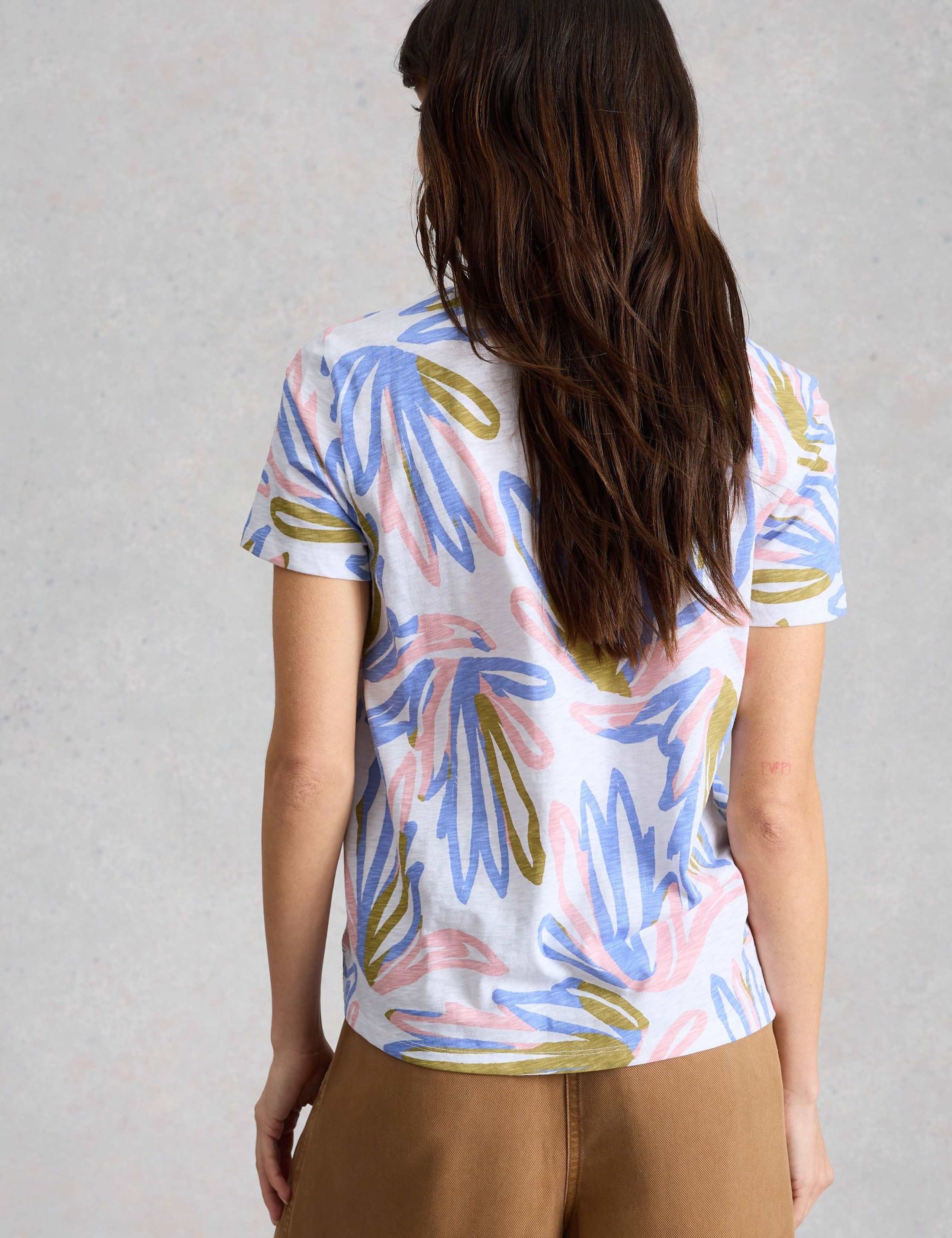 Pure Cotton Floral T-Shirt 3 of 6