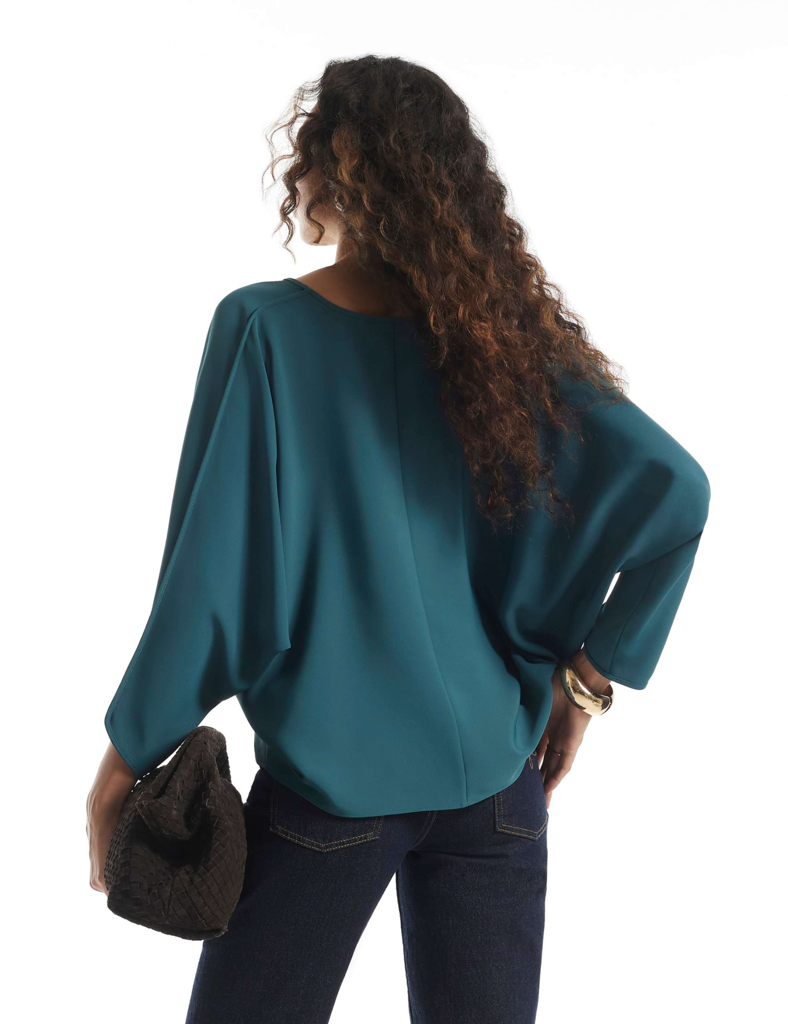 Batwing V Neck Top 2 of 6