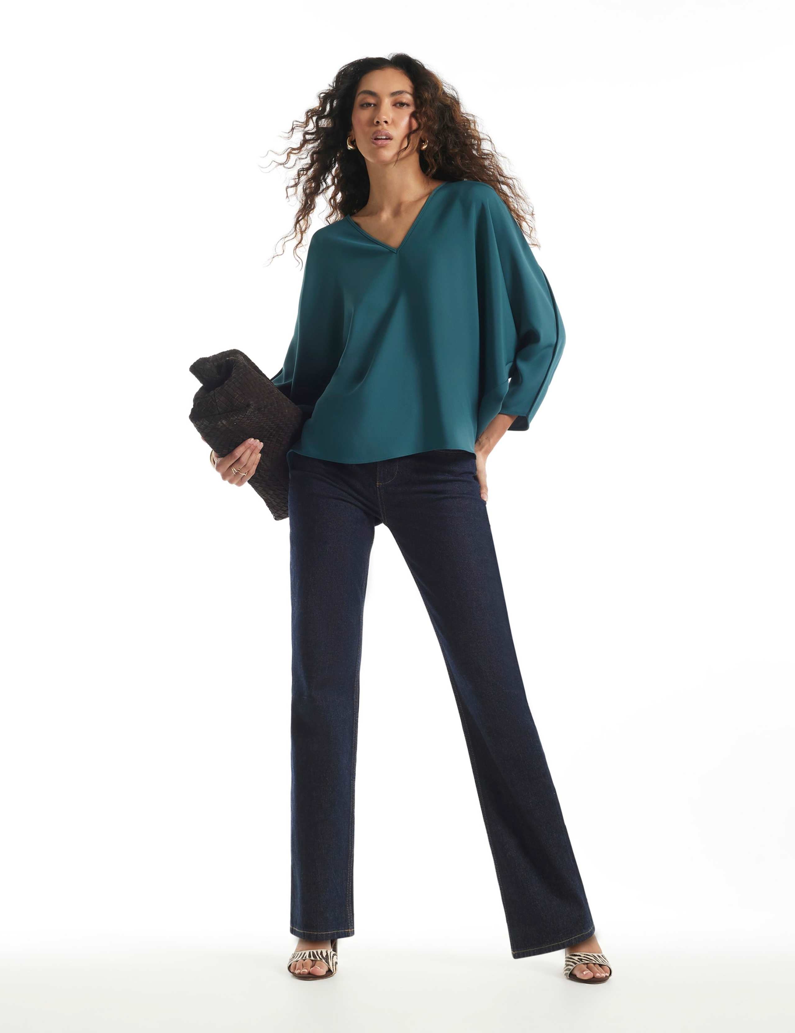 Batwing V Neck Top 5 of 6