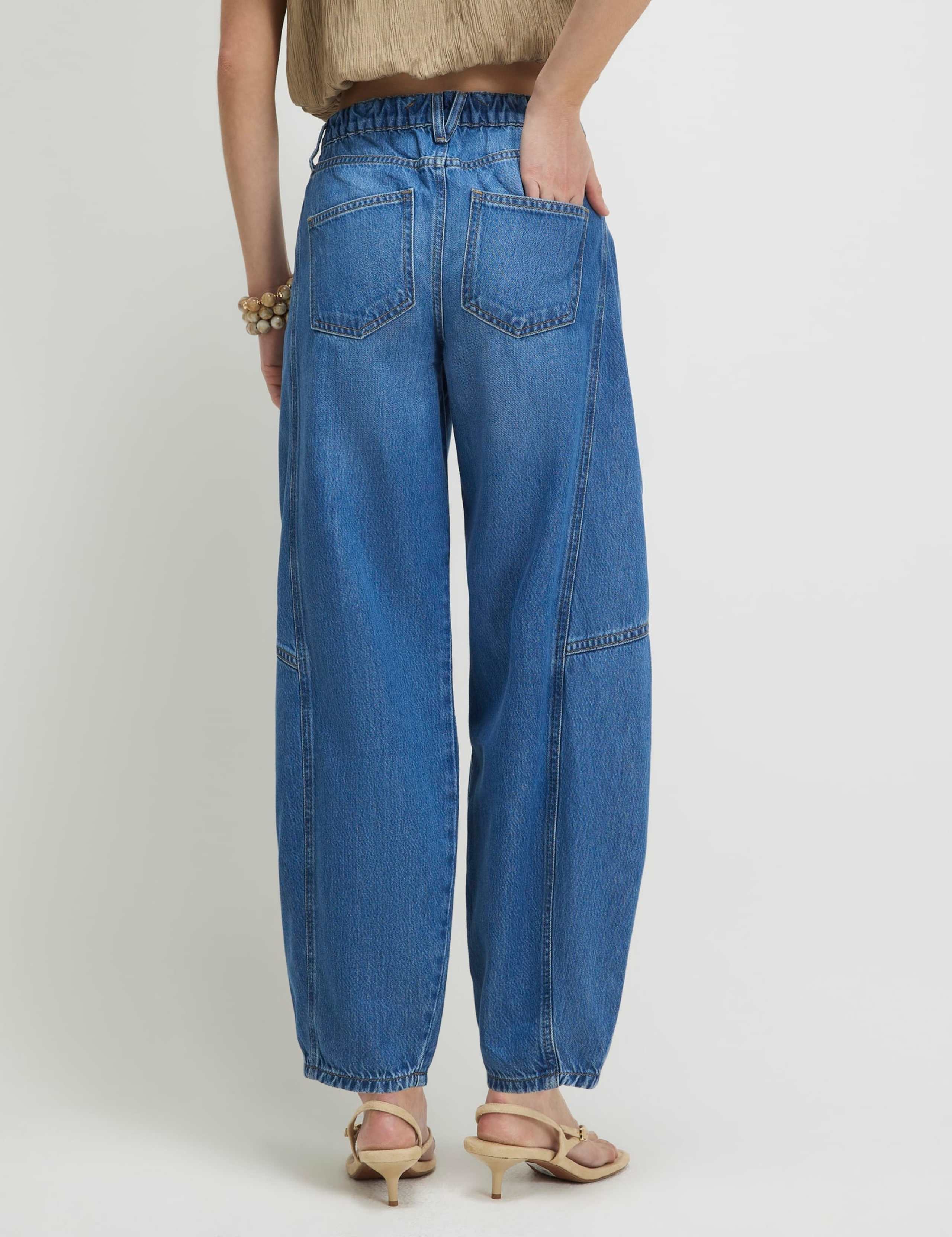 High Waisted Barrel Jeans 3 of 4