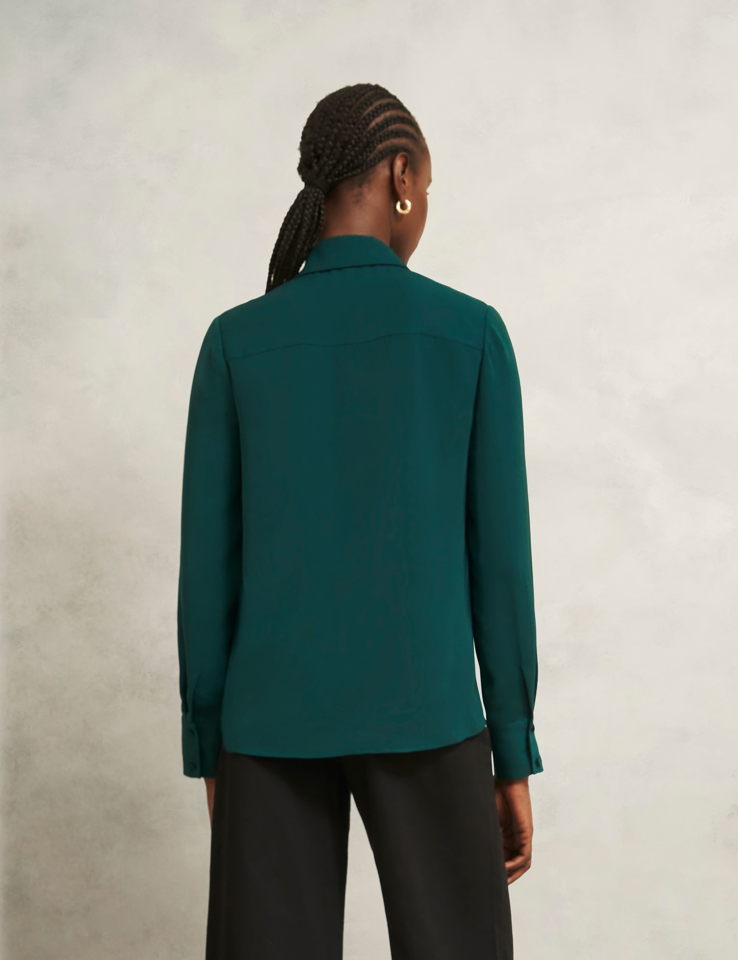 Collared V-Neck Blouse 3 of 5