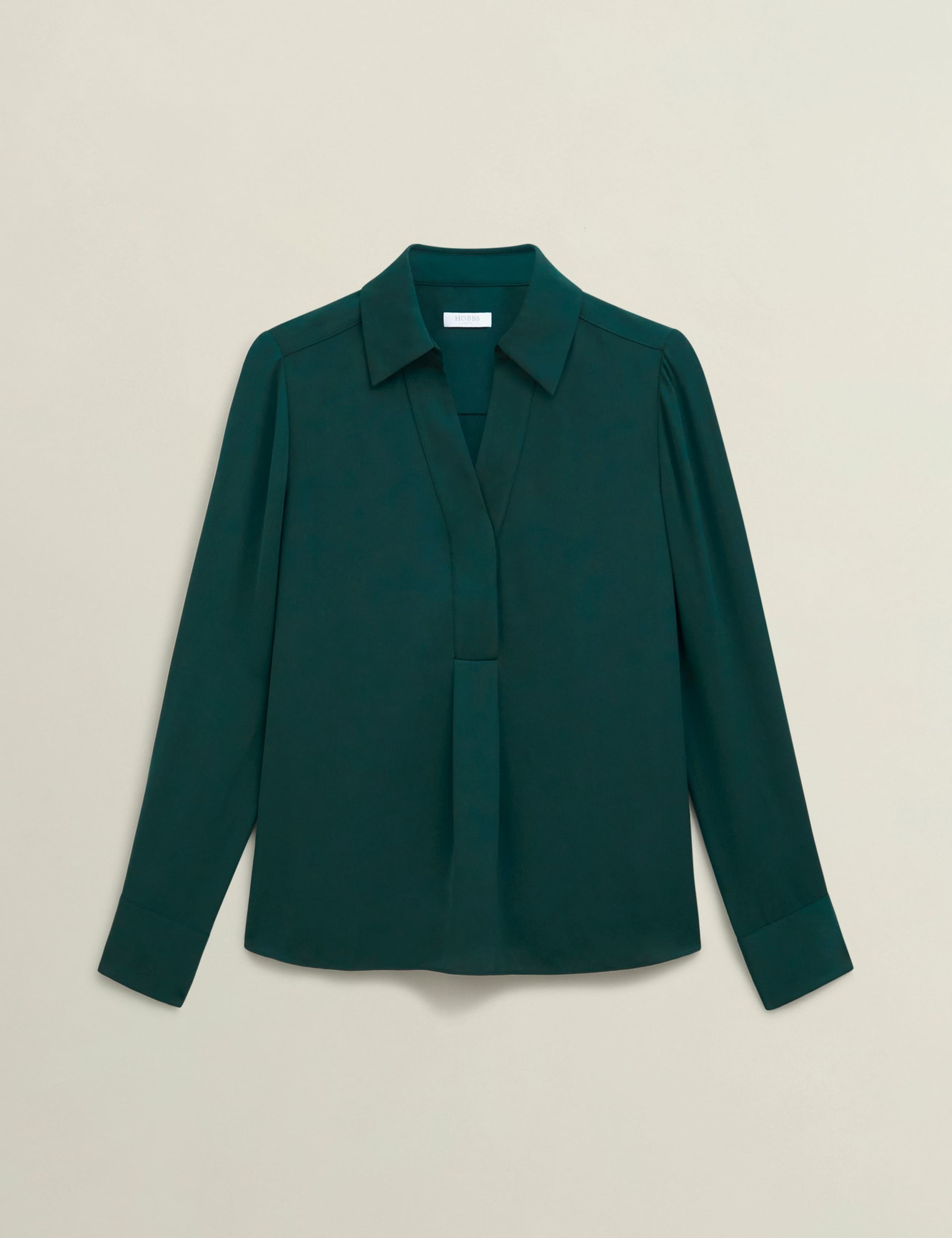 Collared V-Neck Blouse 2 of 5