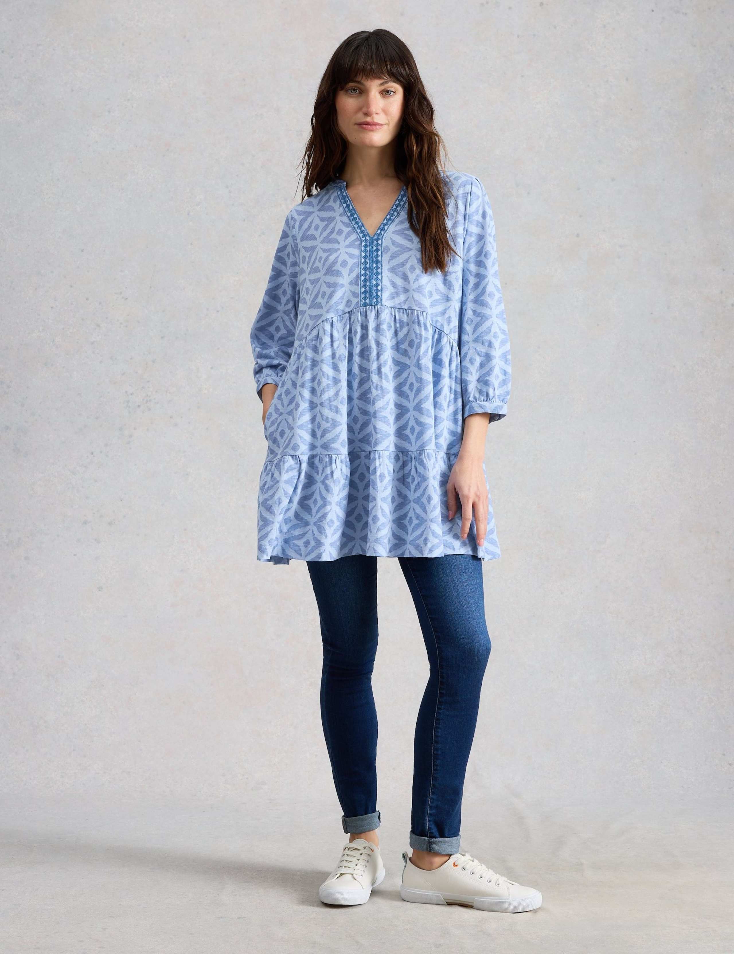 Pure Cotton Embroidered Tunic 1 of 6