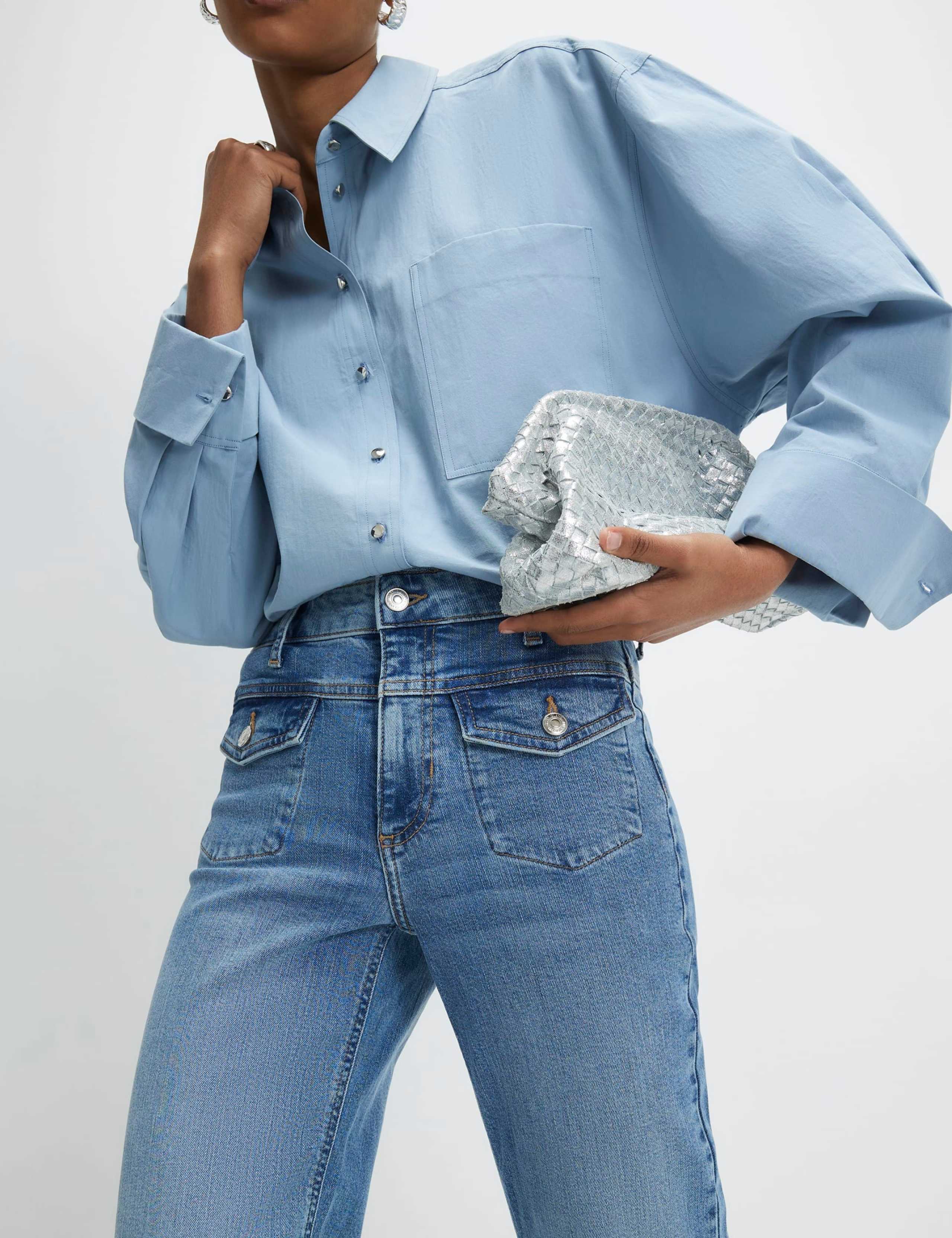 Relaxed High Waisted Flared Jeans 4 of 4