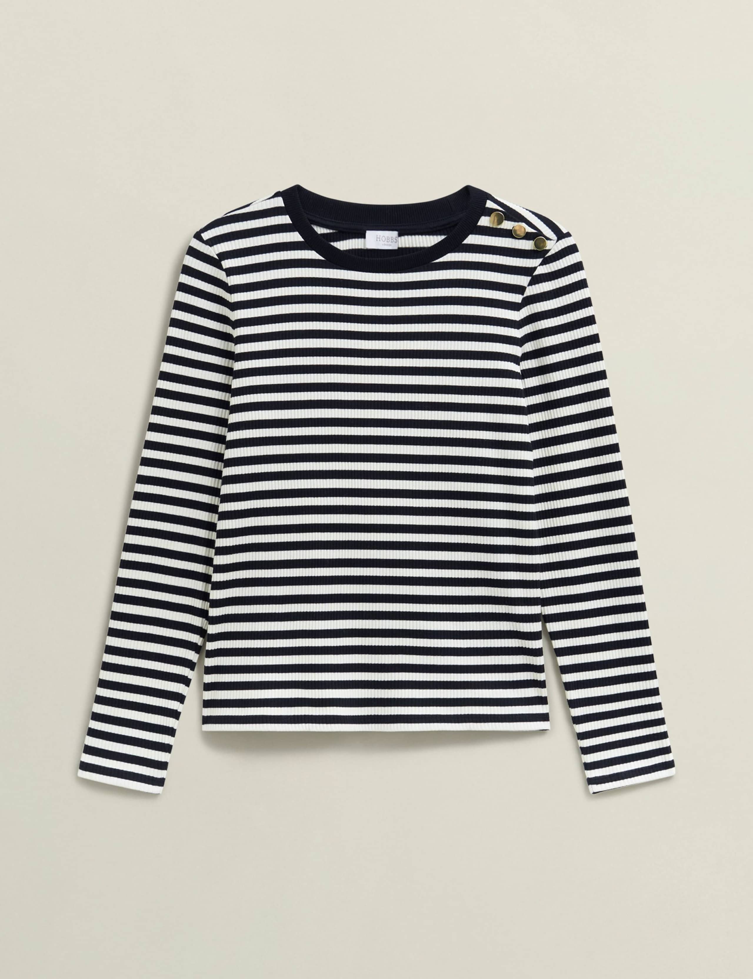 Cotton Rich Striped Top 2 of 6
