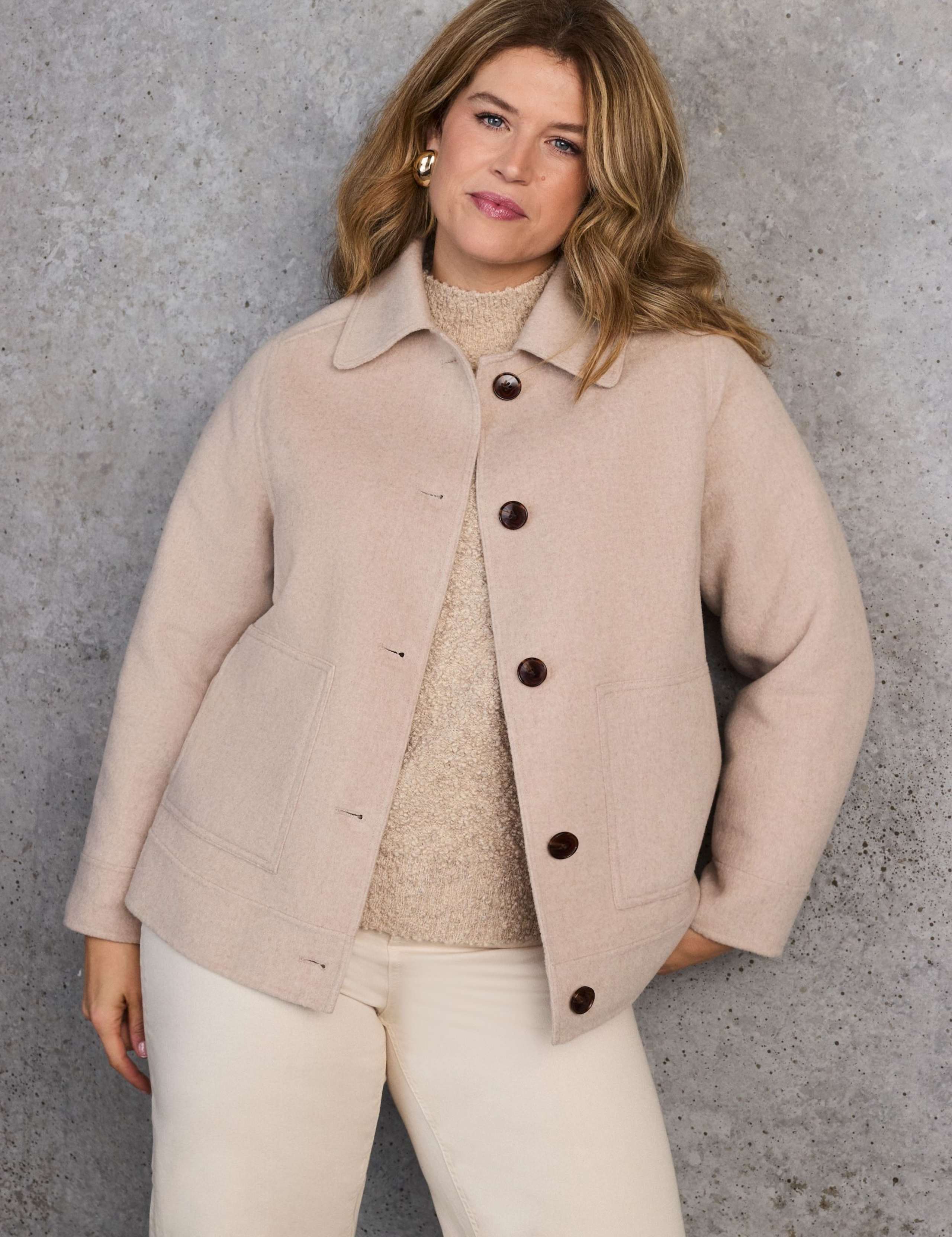 Double Faced Wool Blend Lightweight Jacket 5 of 5